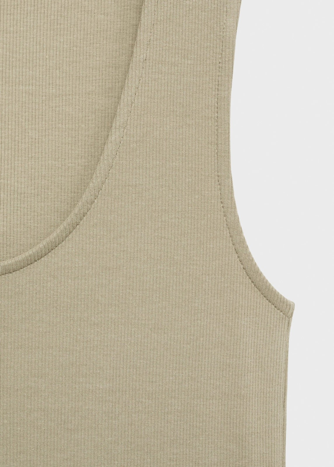Mango Flared dress in combined fabric - Beige/khaki 6 Shaws Department Stores