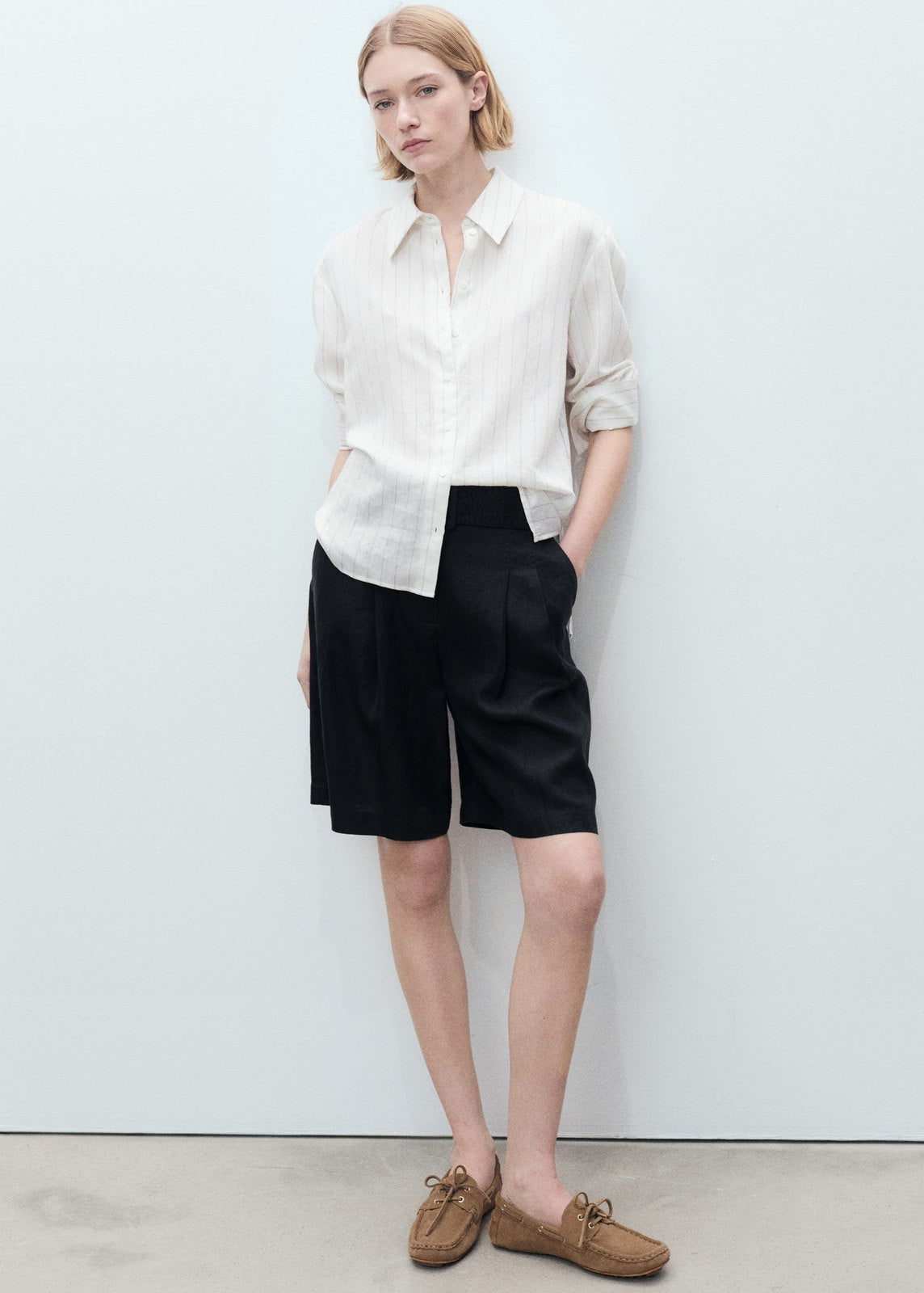 Mango Bermmudas Samari - Black 1 Shaws Department Stores