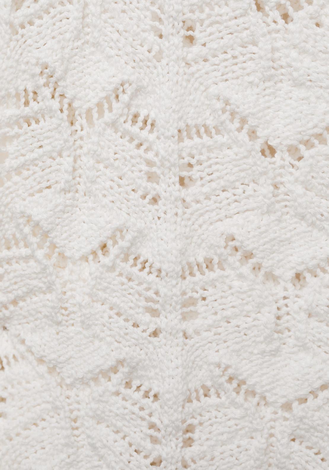 Mango Crochet Cardigan With Bow Closure - White 8 Shaws Department Stores