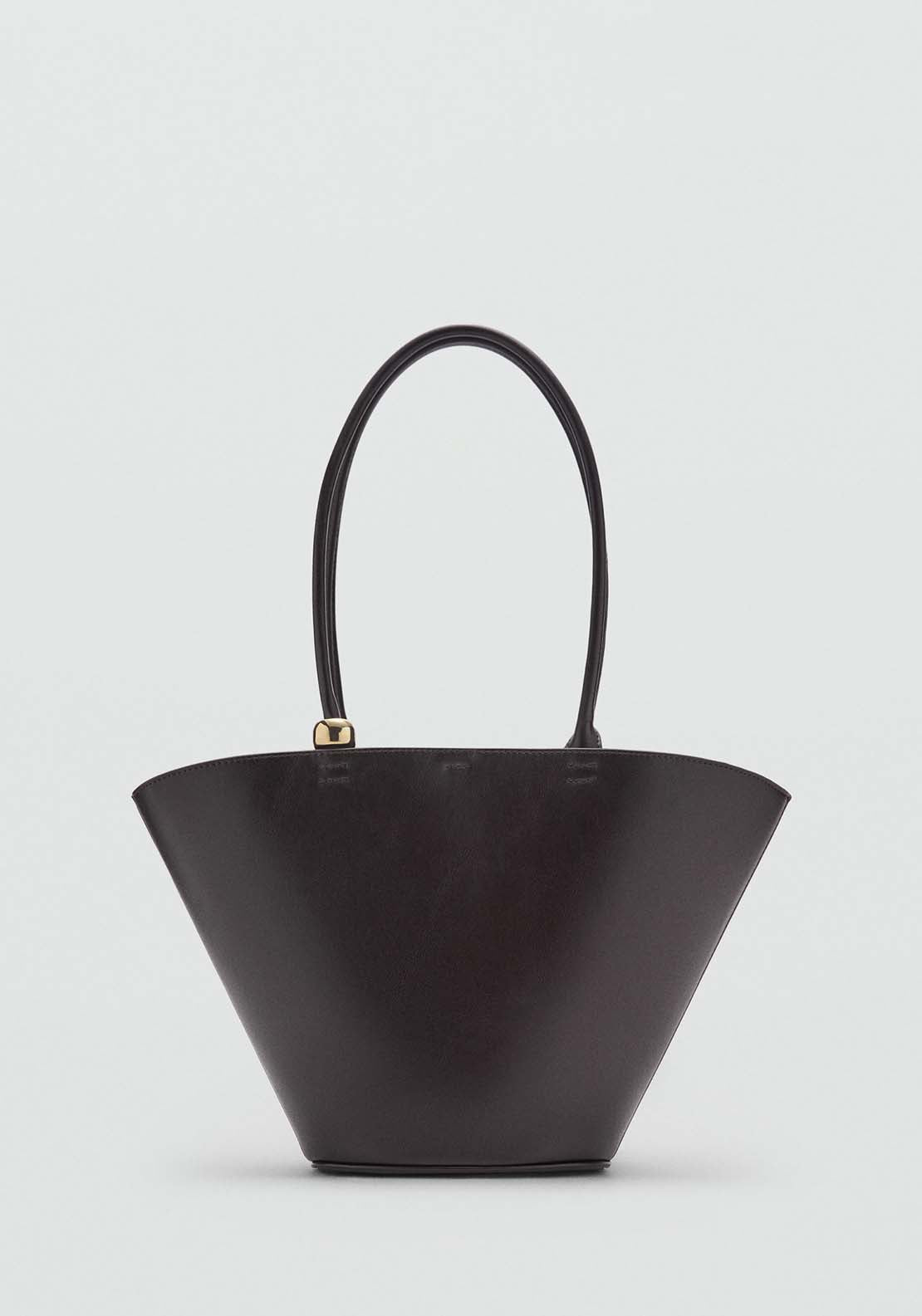 Mango Shoulder Bag Meti - Dark Brown 2 Shaws Department Stores