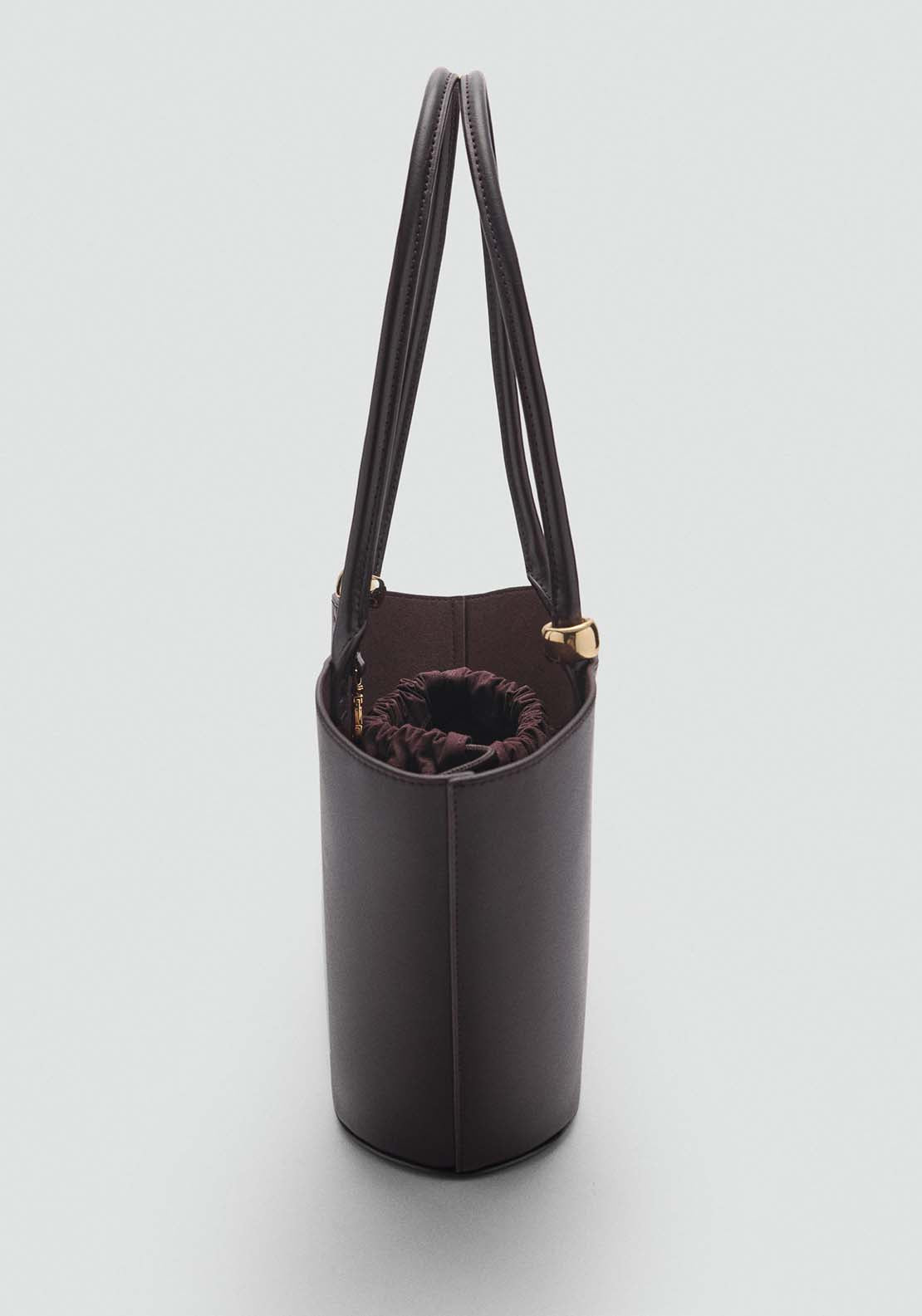 Mango Shoulder Bag Meti - Dark Brown 3 Shaws Department Stores