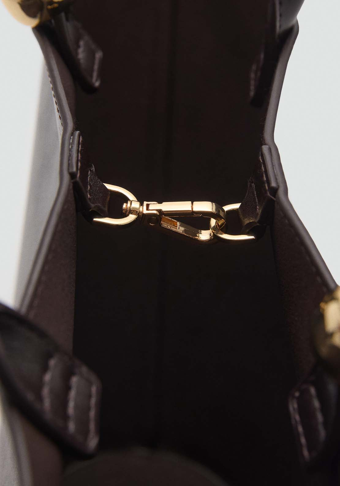 Mango Shoulder Bag Meti - Dark Brown 5 Shaws Department Stores