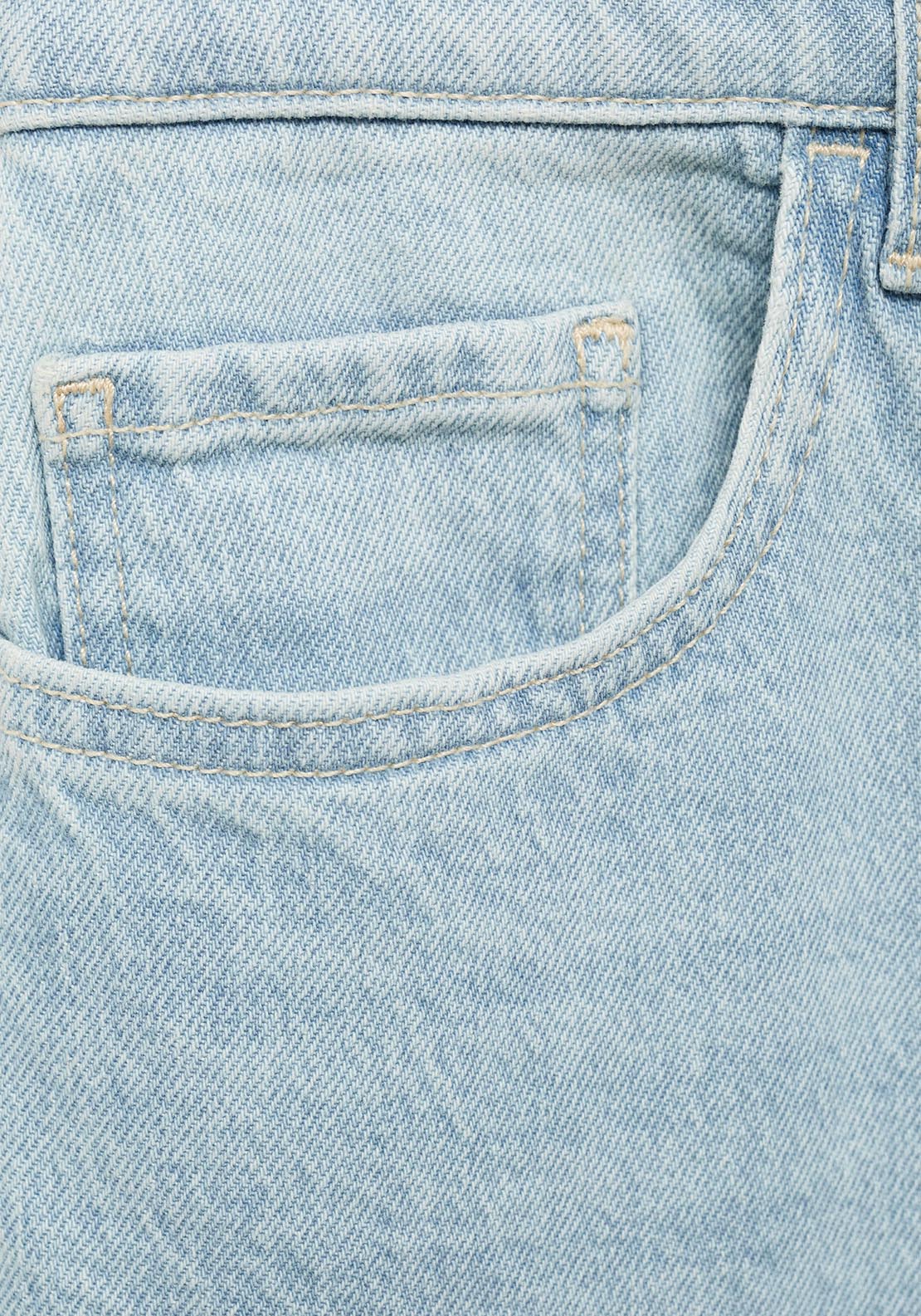 Mango Newmom comfort high-rise jeans - Open Blue 3 Shaws Department Stores