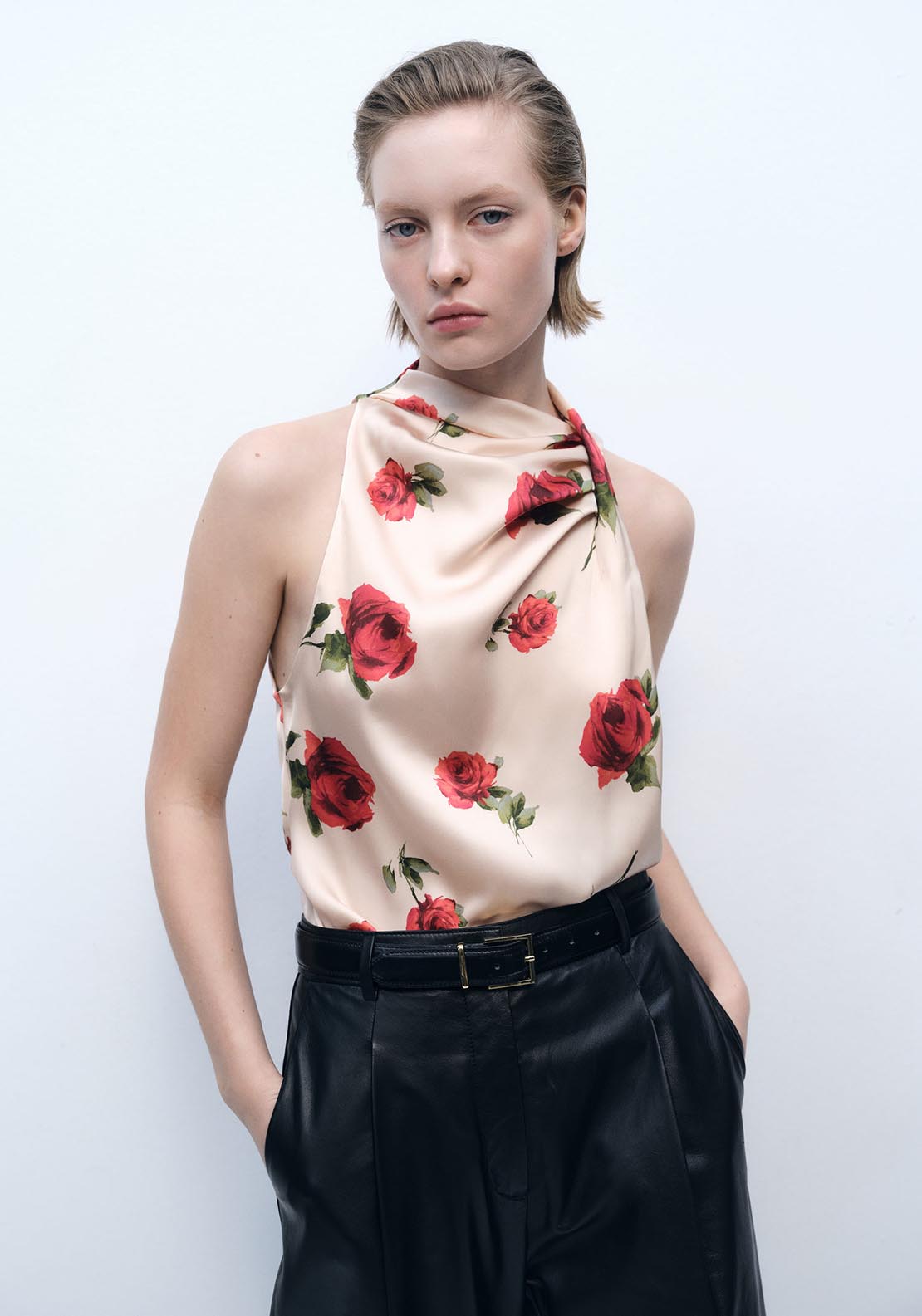 Mango Shirt - Light Beige 3 Shaws Department Stores