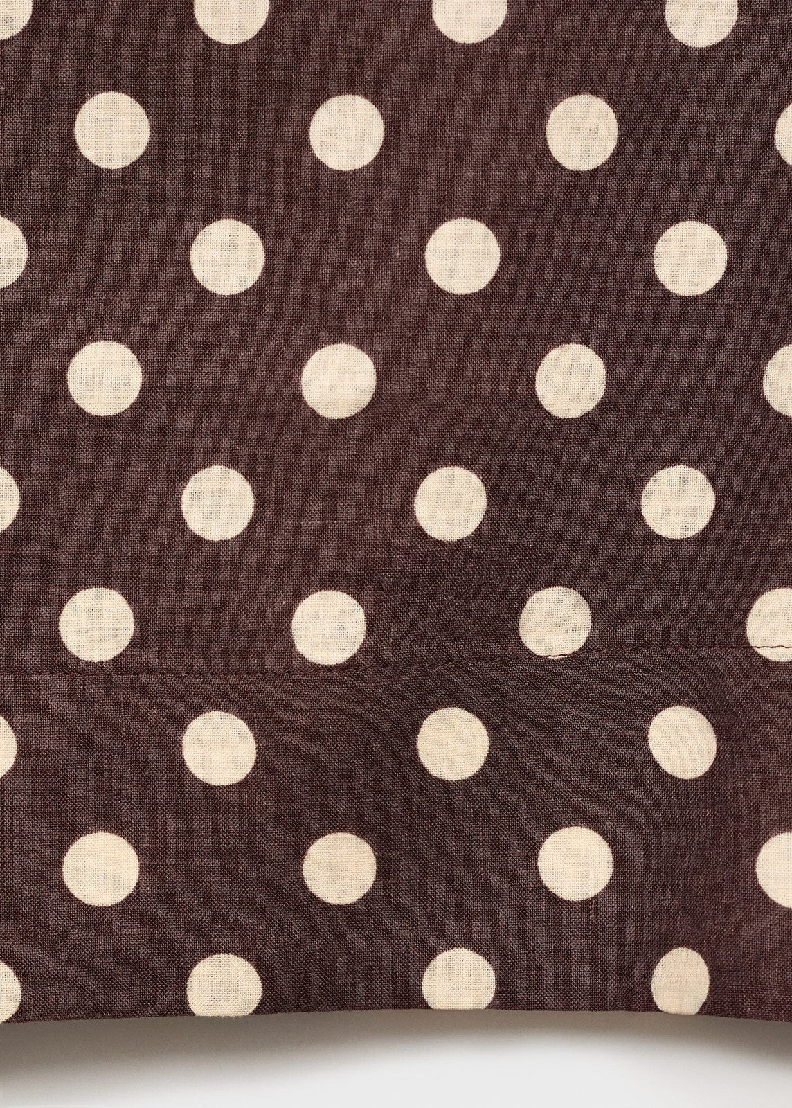Mango Polka dot linen crop top - Dark Brown 9 Shaws Department Stores