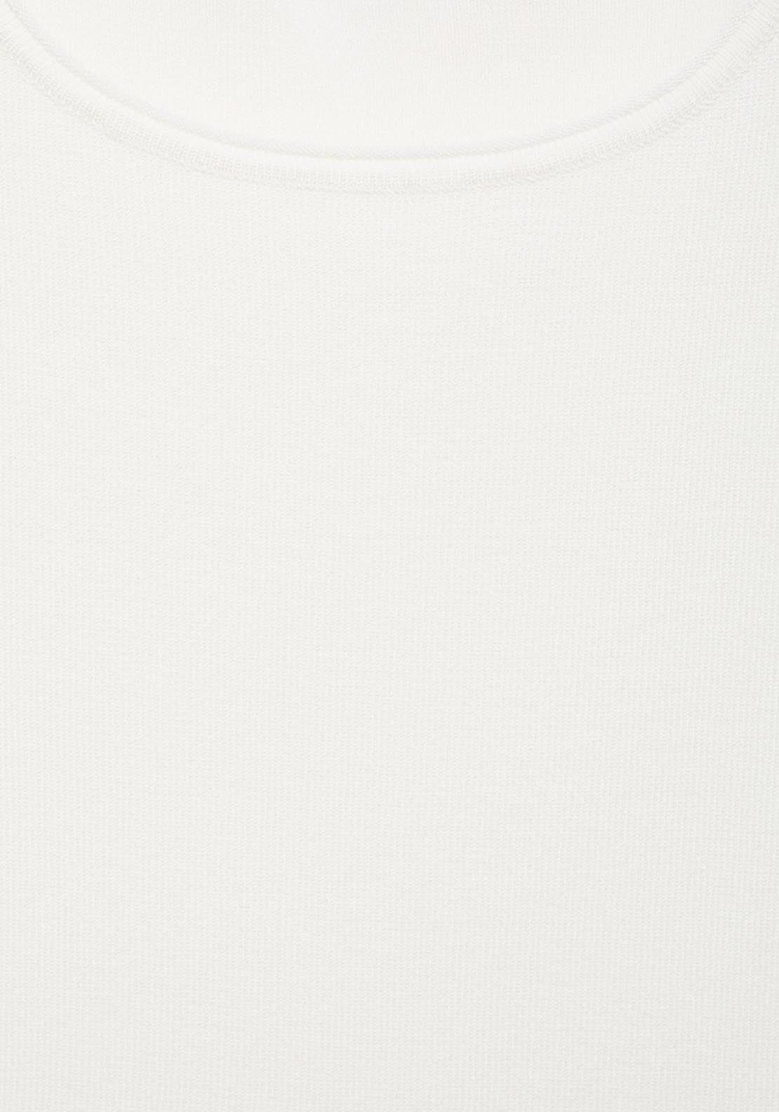 Mango Asymmetrical Low Knit Jersey - Light Beige 4 Shaws Department Stores