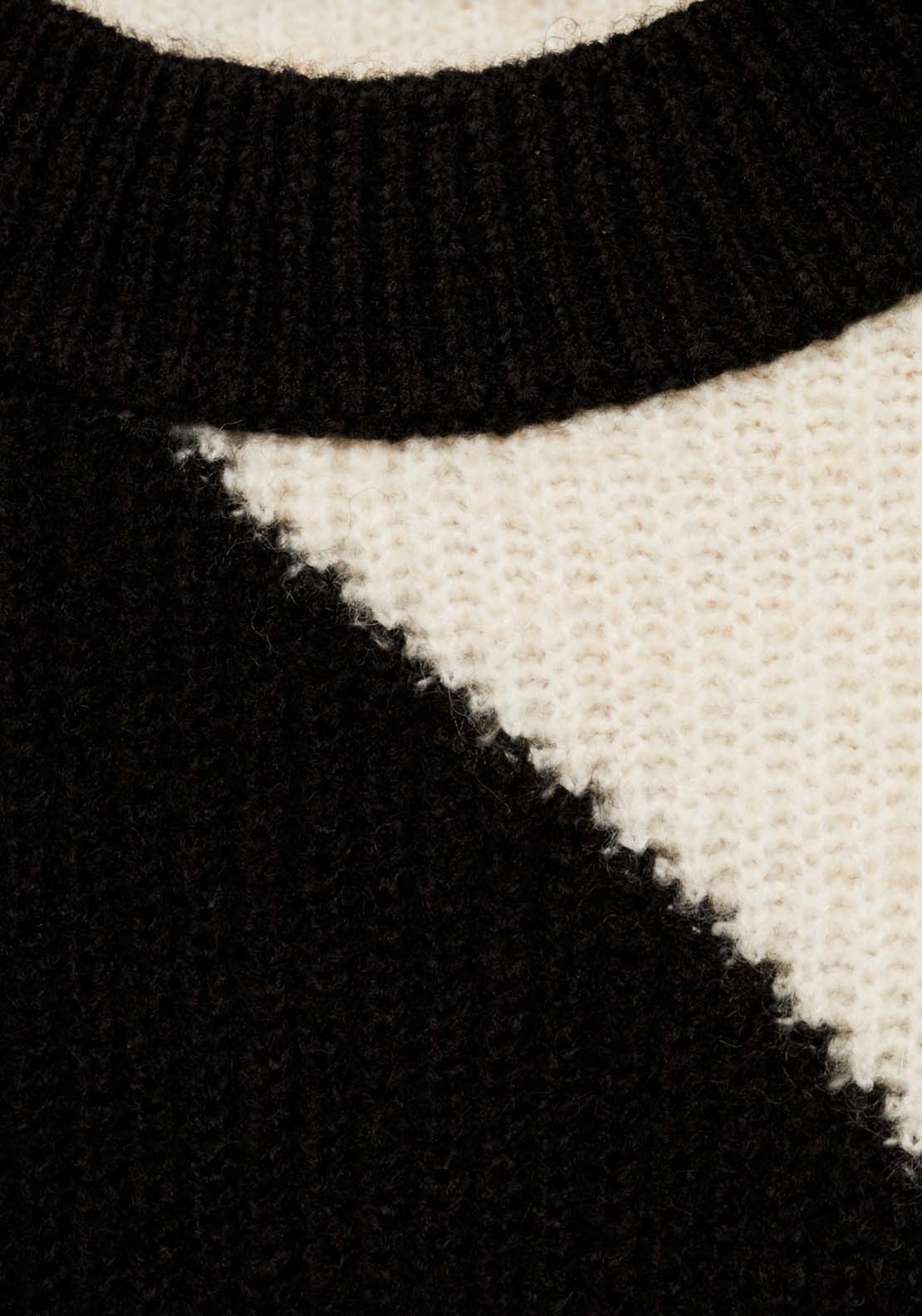 Mango Knit striped sweater - Black 6 Shaws Department Stores