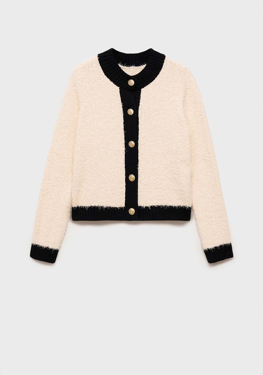 Mango Contrasted buttons jacket - Light Beige 8 Shaws Department Stores