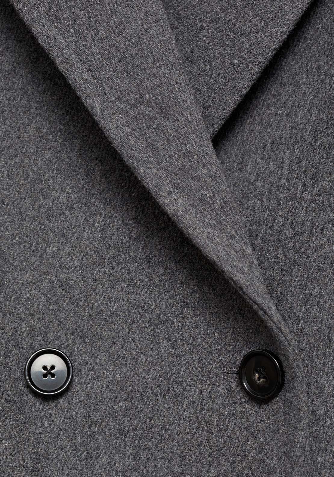Mango Double-breasted wool coat - Gray 10 Shaws Department Stores