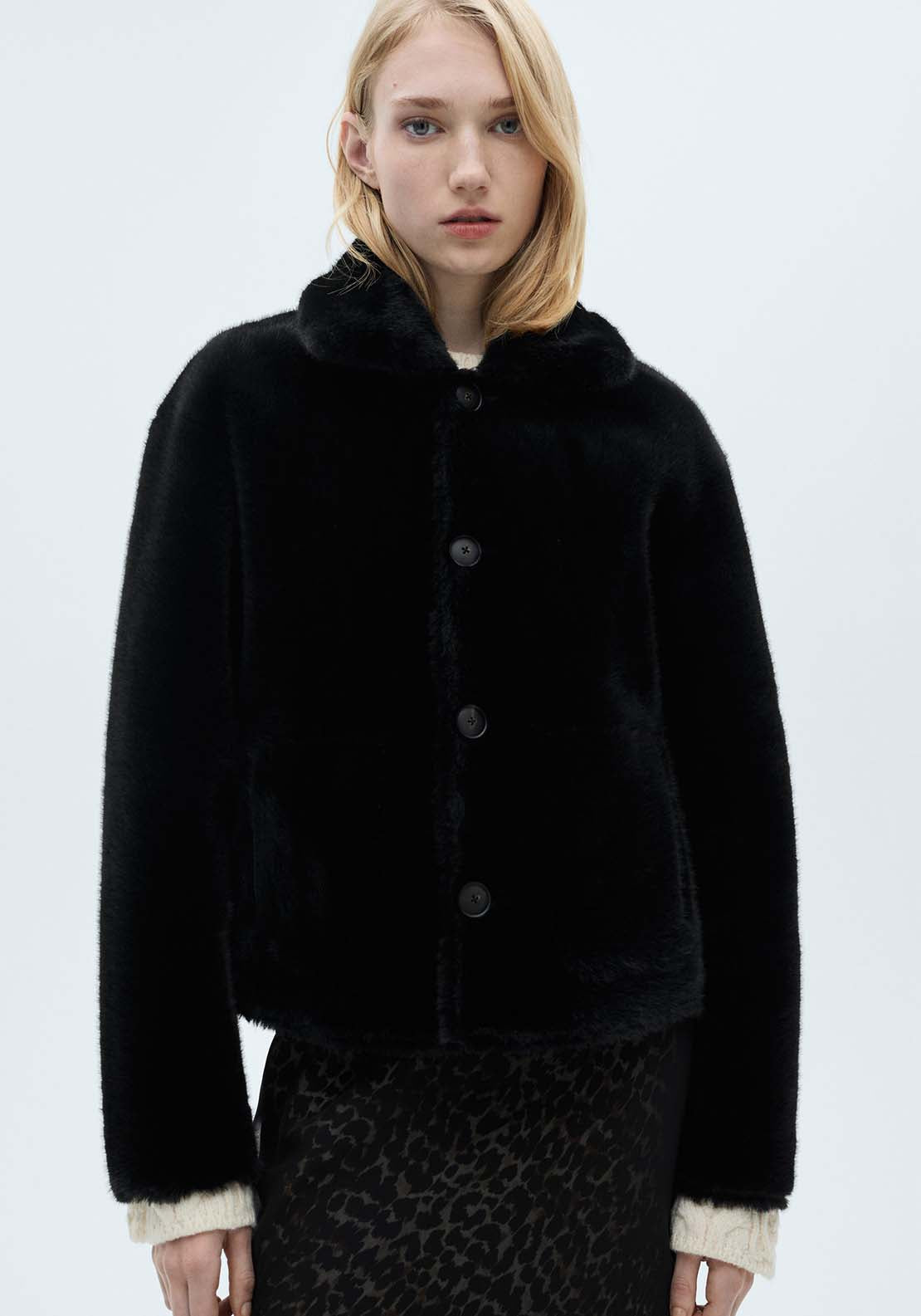 Mango Reversible quilted jacket - Black 6 Shaws Department Stores