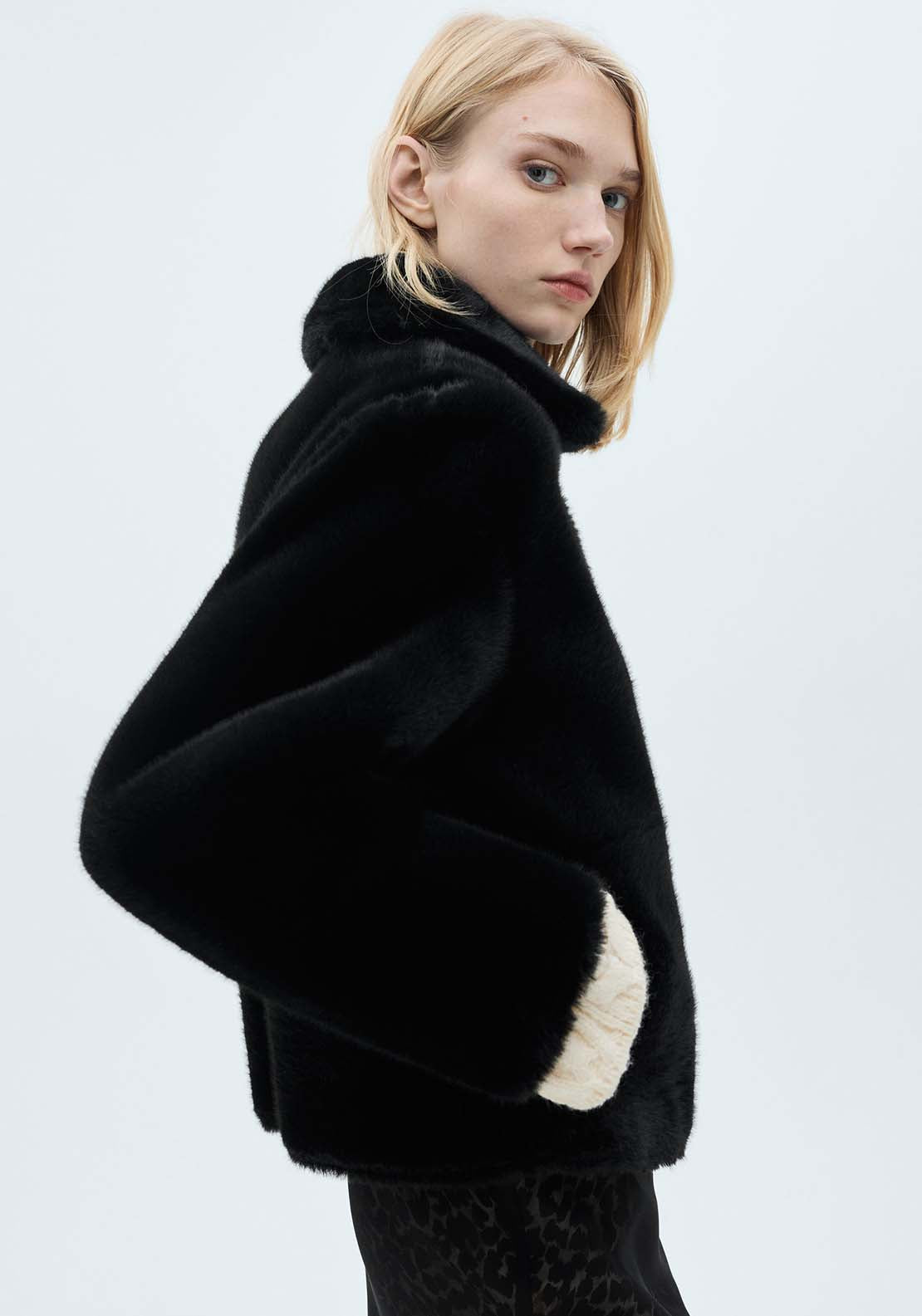 Mango Reversible quilted jacket - Black 5 Shaws Department Stores