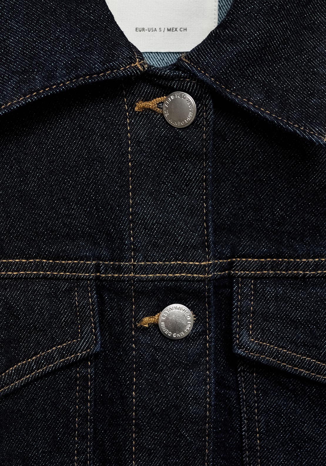 Mango Denim jacket pockets - Open Blue 8 Shaws Department Stores