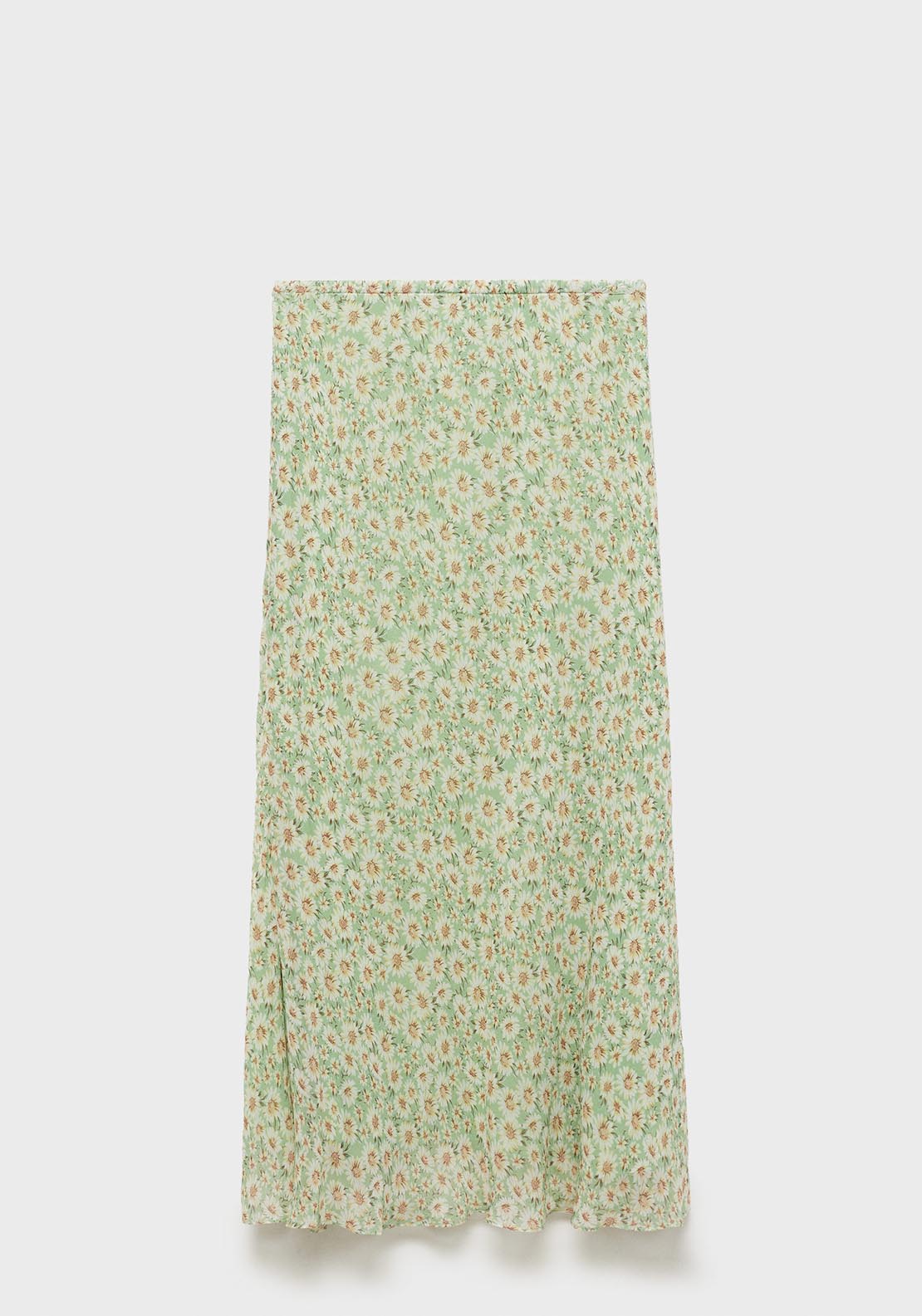 Mango Long floral flared skirt - Light/pastel Green 13 Shaws Department Stores