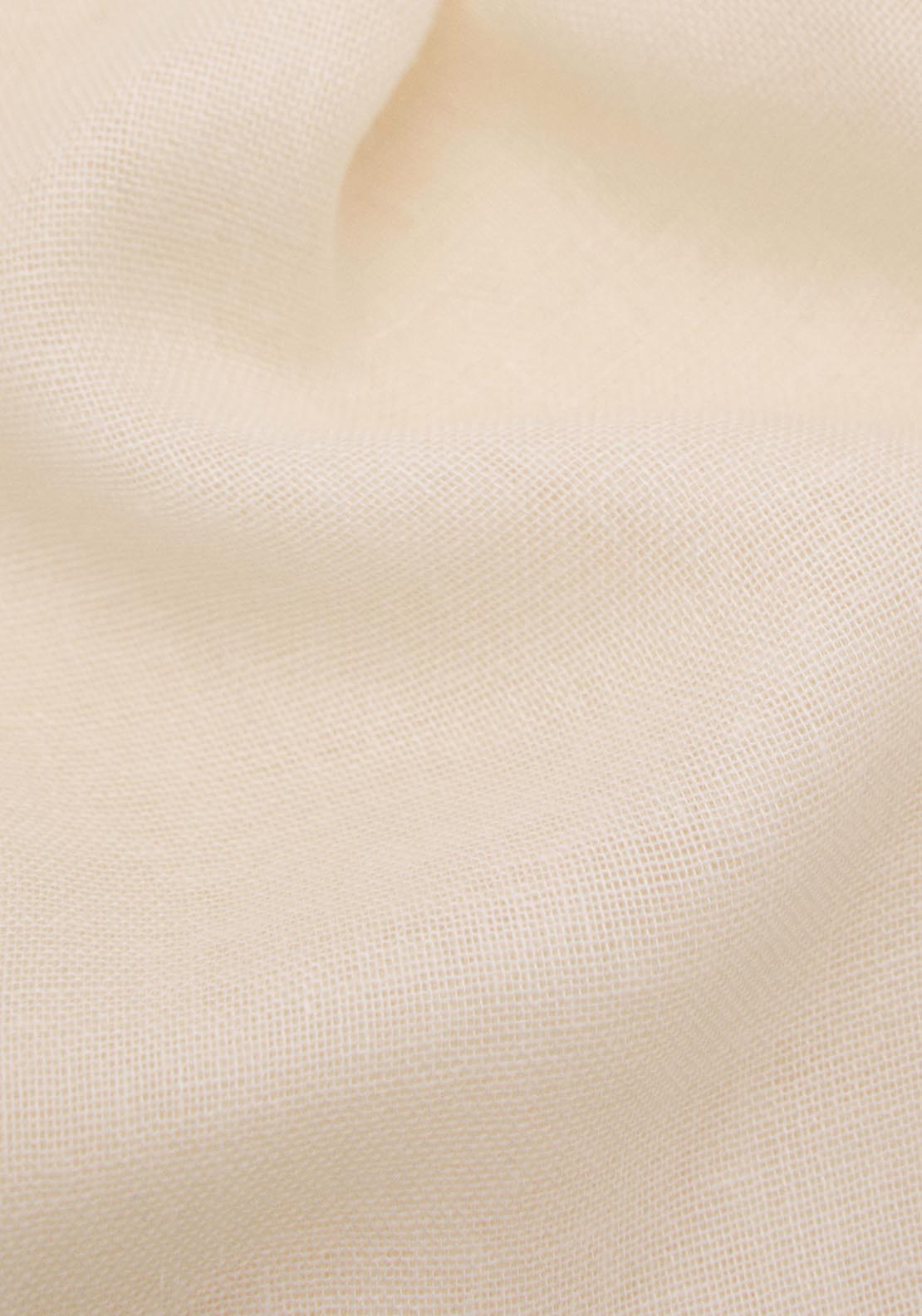 Mango Linen Blend Scarf With Frayed Ends - Light Beige 2 Shaws Department Stores