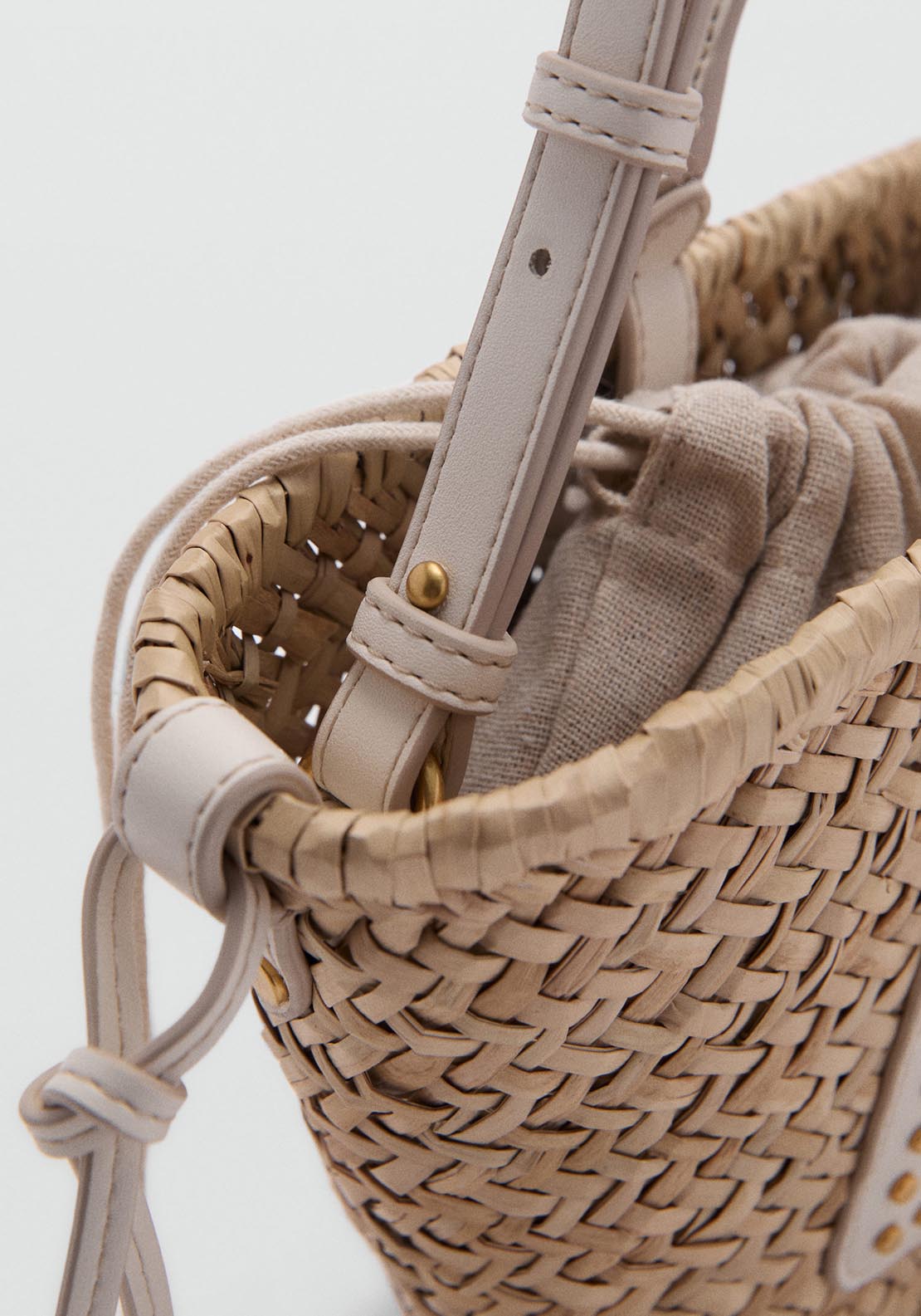 Mango Bags - Beige 2 Shaws Department Stores
