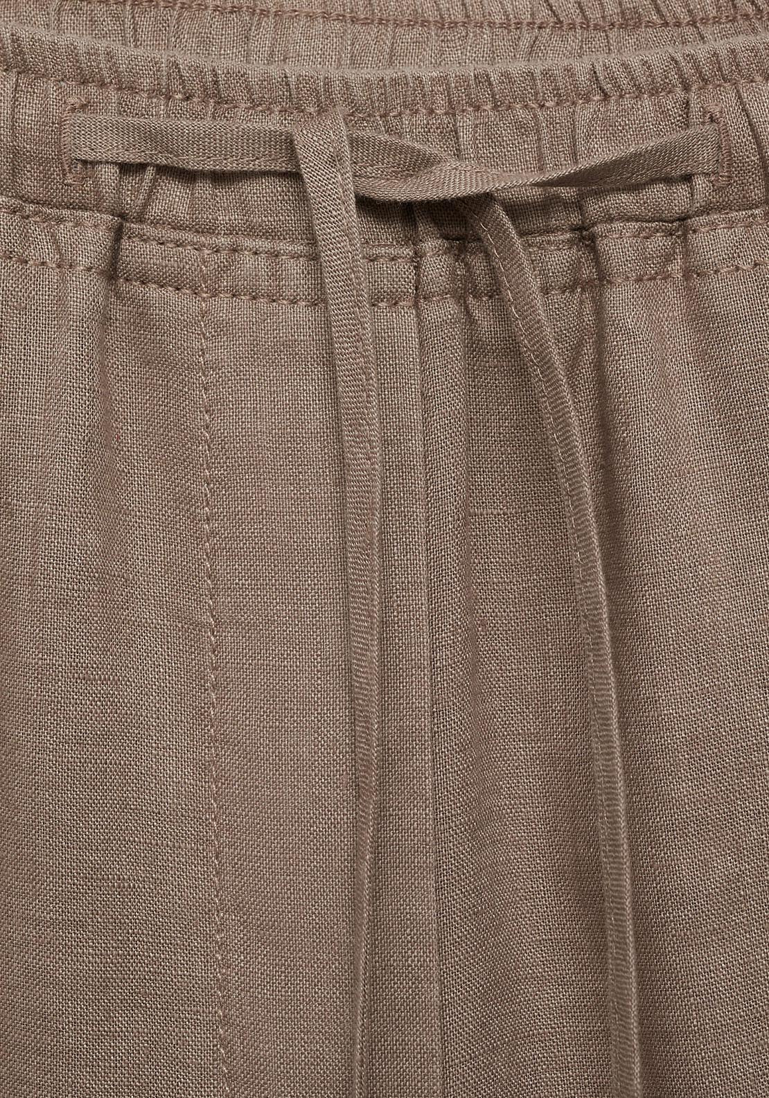 Mango Trousers - Medium Brown 4 Shaws Department Stores