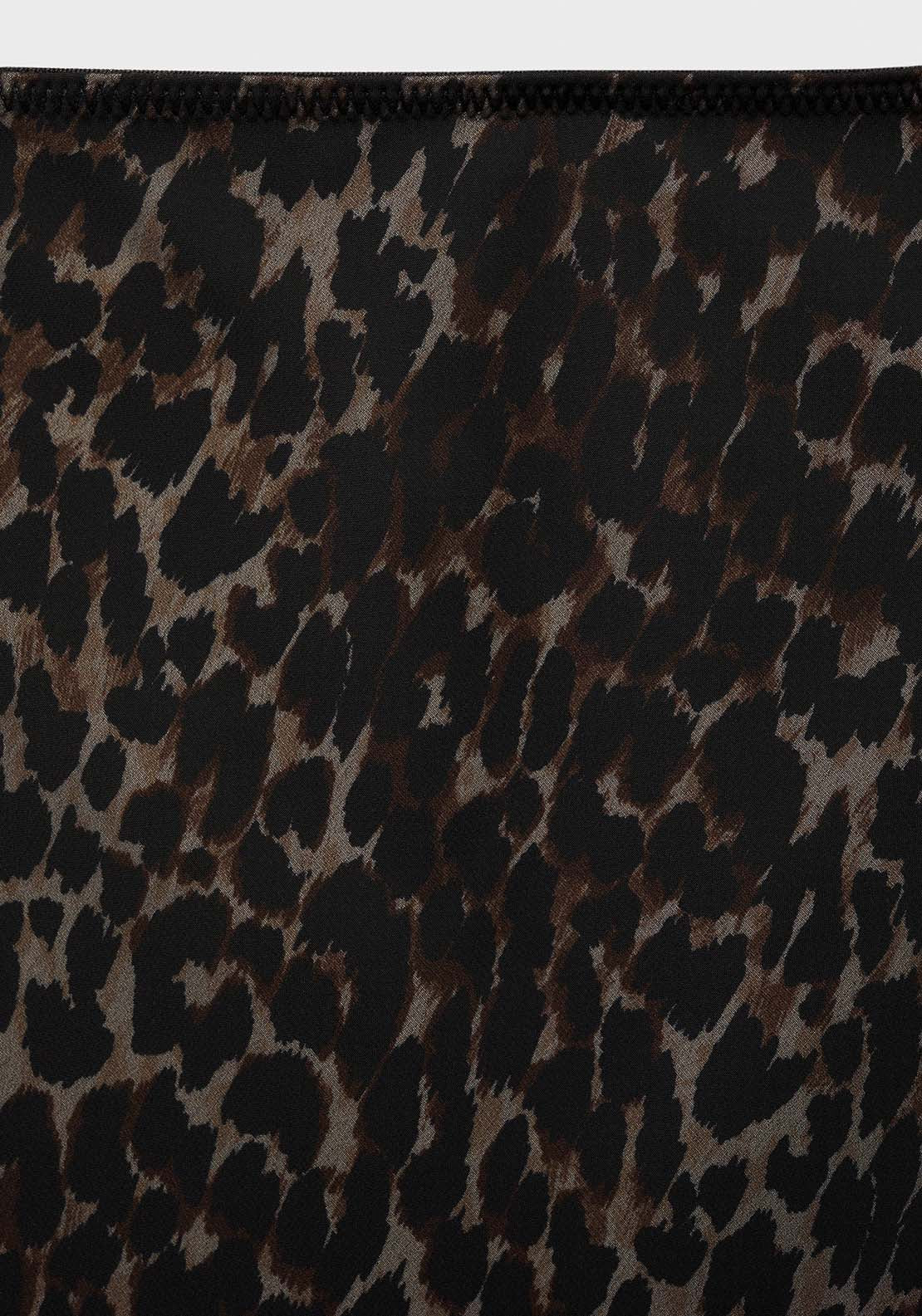 Mango Leopard flared skirt - Black 5 Shaws Department Stores