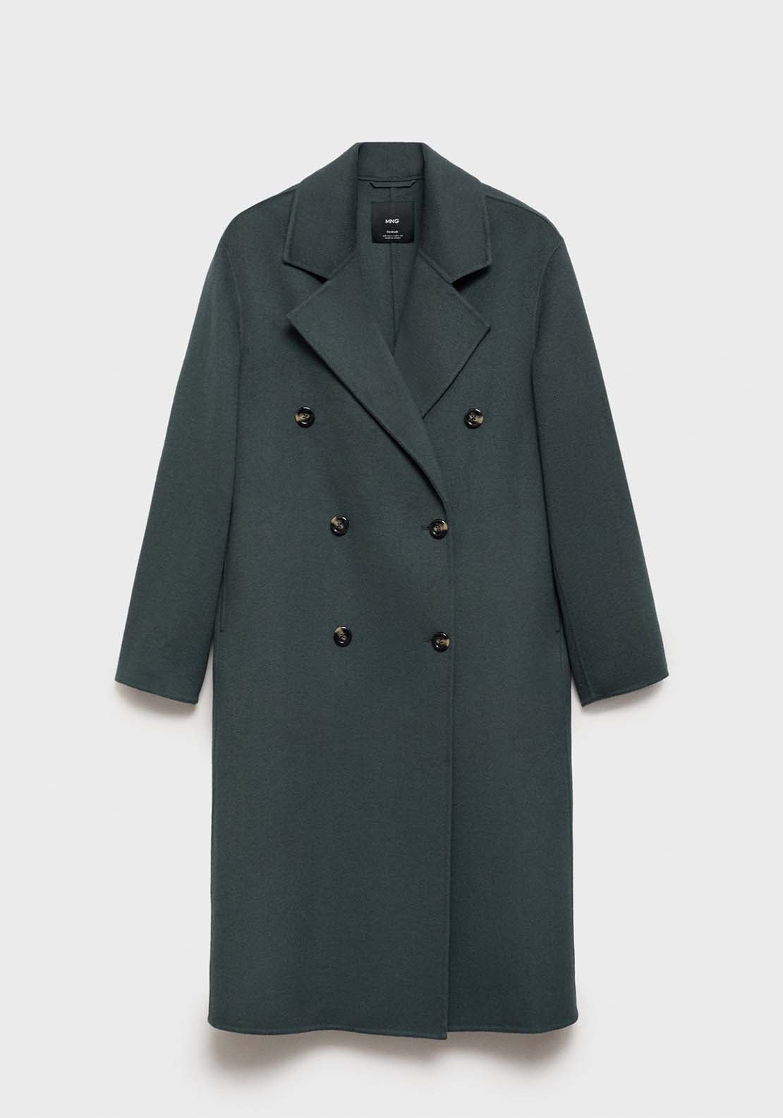 Mango Handmade oversized wool coat - Dark Blue 8 Shaws Department Stores