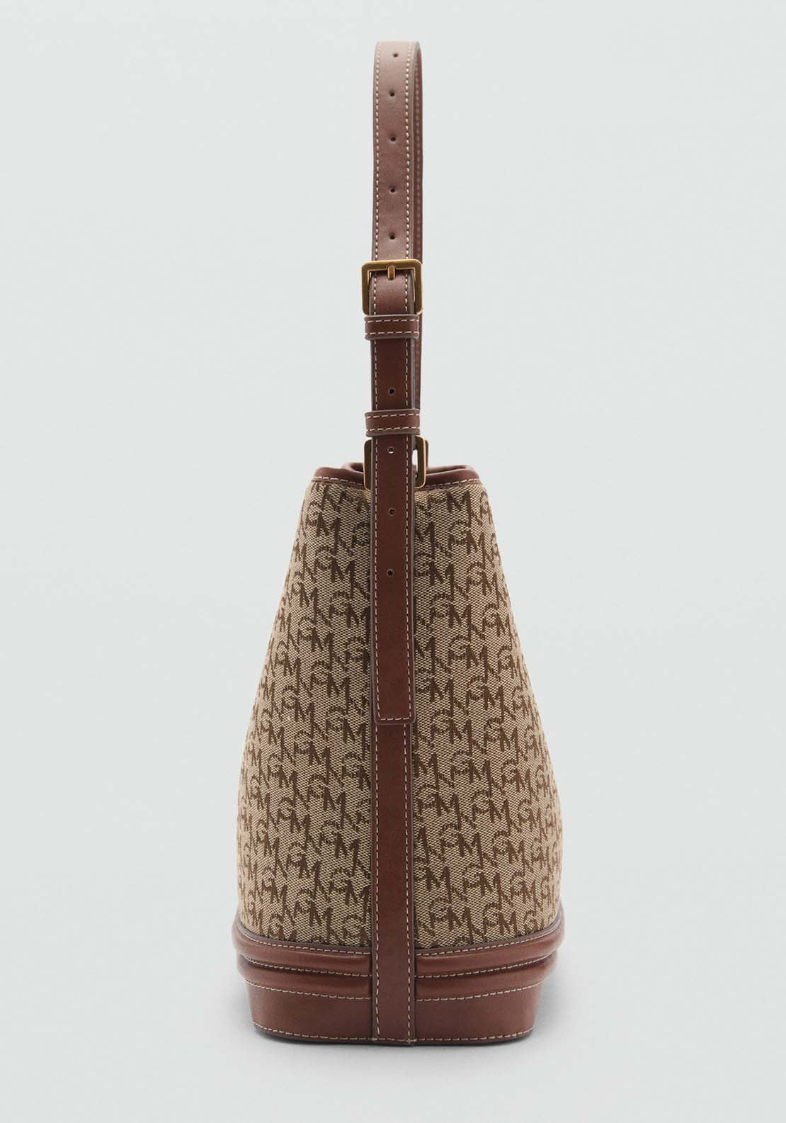 Mango Bucket Bag Marco - Brown 5 Shaws Department Stores