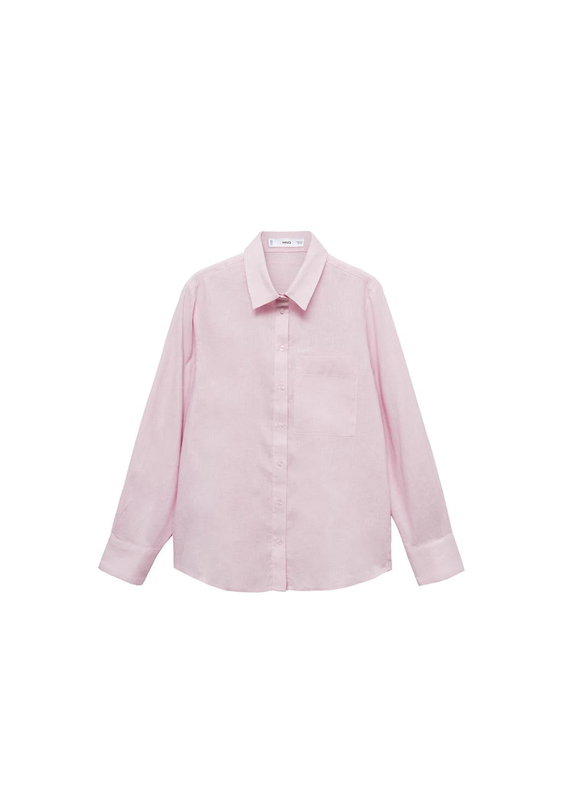 Mango Pocket Linen Shirt - Light/pastel Purple 7 Shaws Department Stores