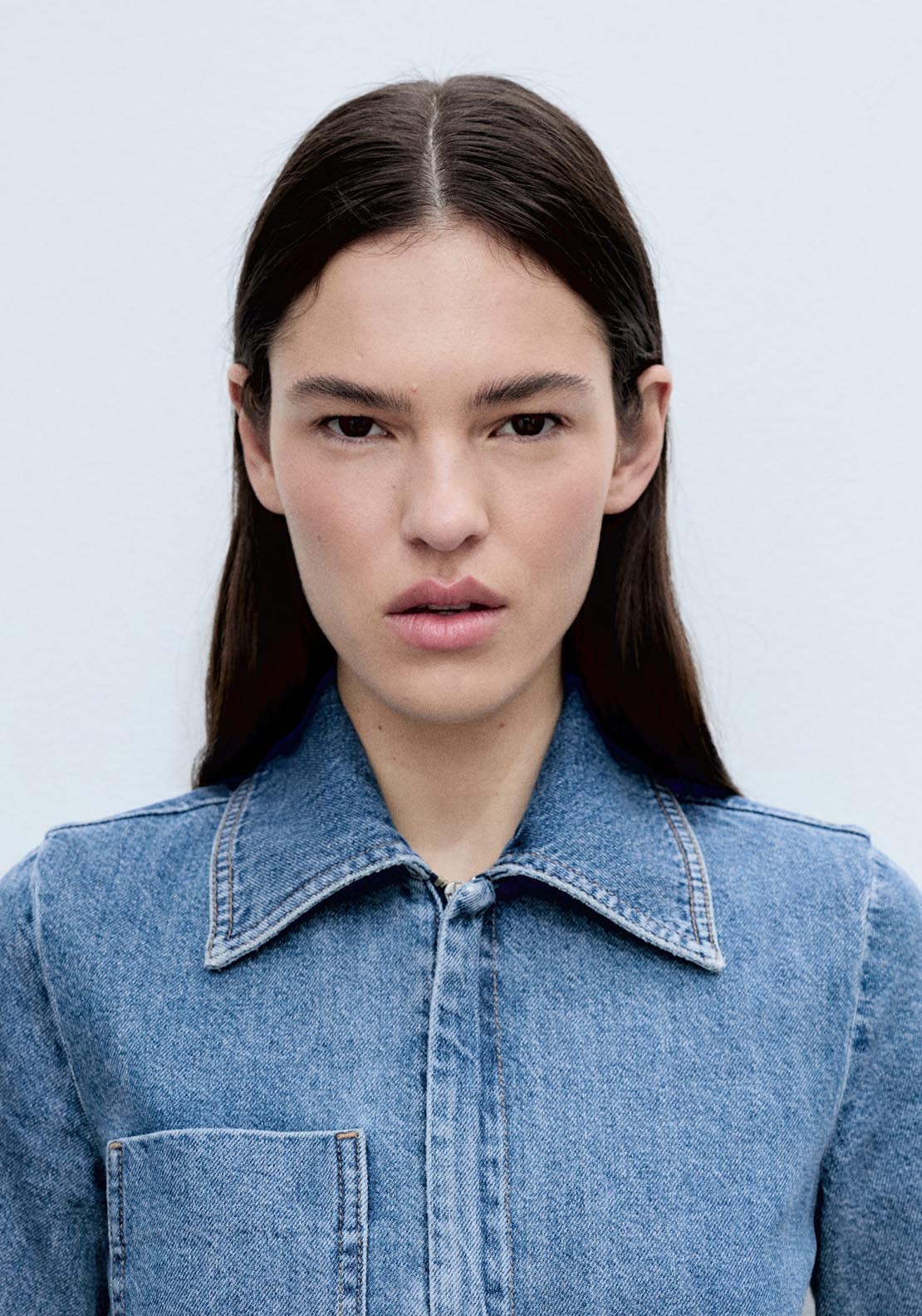 Mango Denim jumpsuit belt - Open Blue 4 Shaws Department Stores