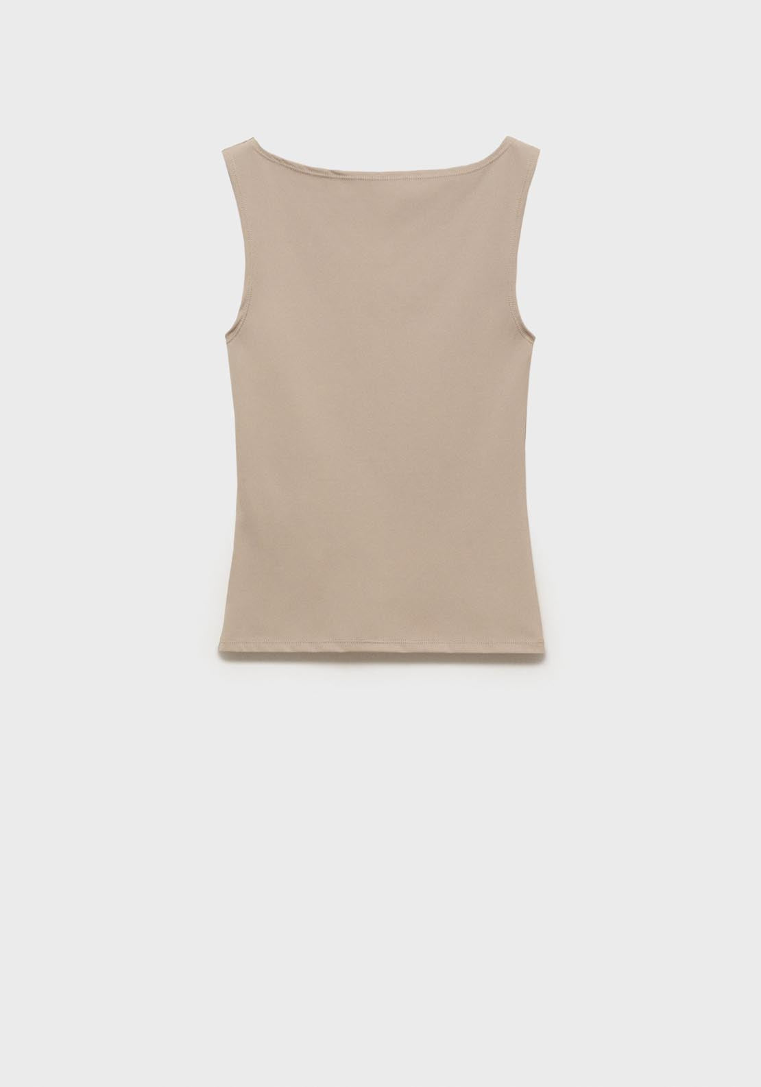 Mango Boat Neck Strapless Top - Light/pastel Brown 5 Shaws Department Stores