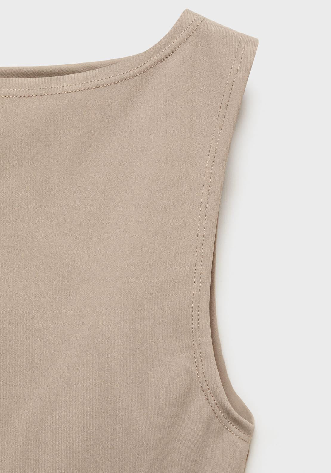 Mango Boat Neck Strapless Top - Light/pastel Brown 4 Shaws Department Stores
