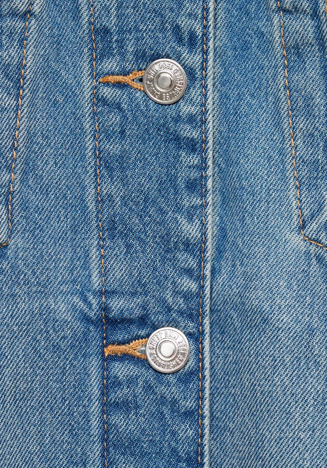 Mango Oversized denim jacket with pockets - Open Blue 5 Shaws Department Stores