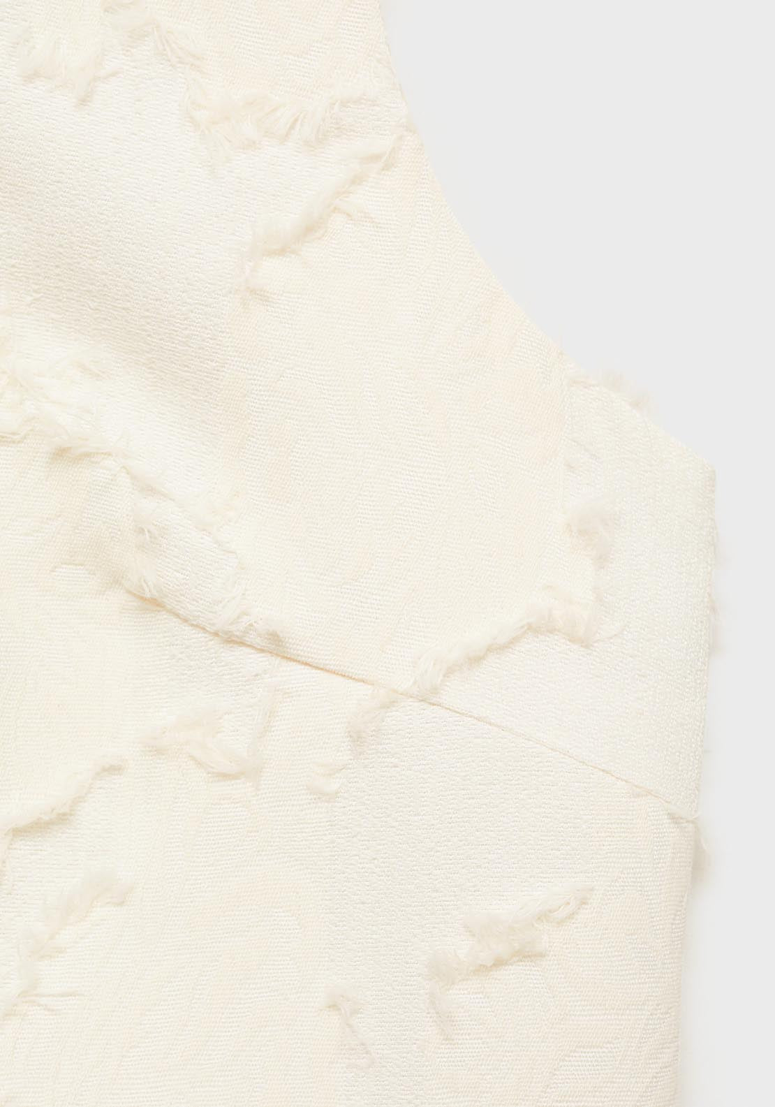 Mango Textured Crop Top - Beige 6 Shaws Department Stores