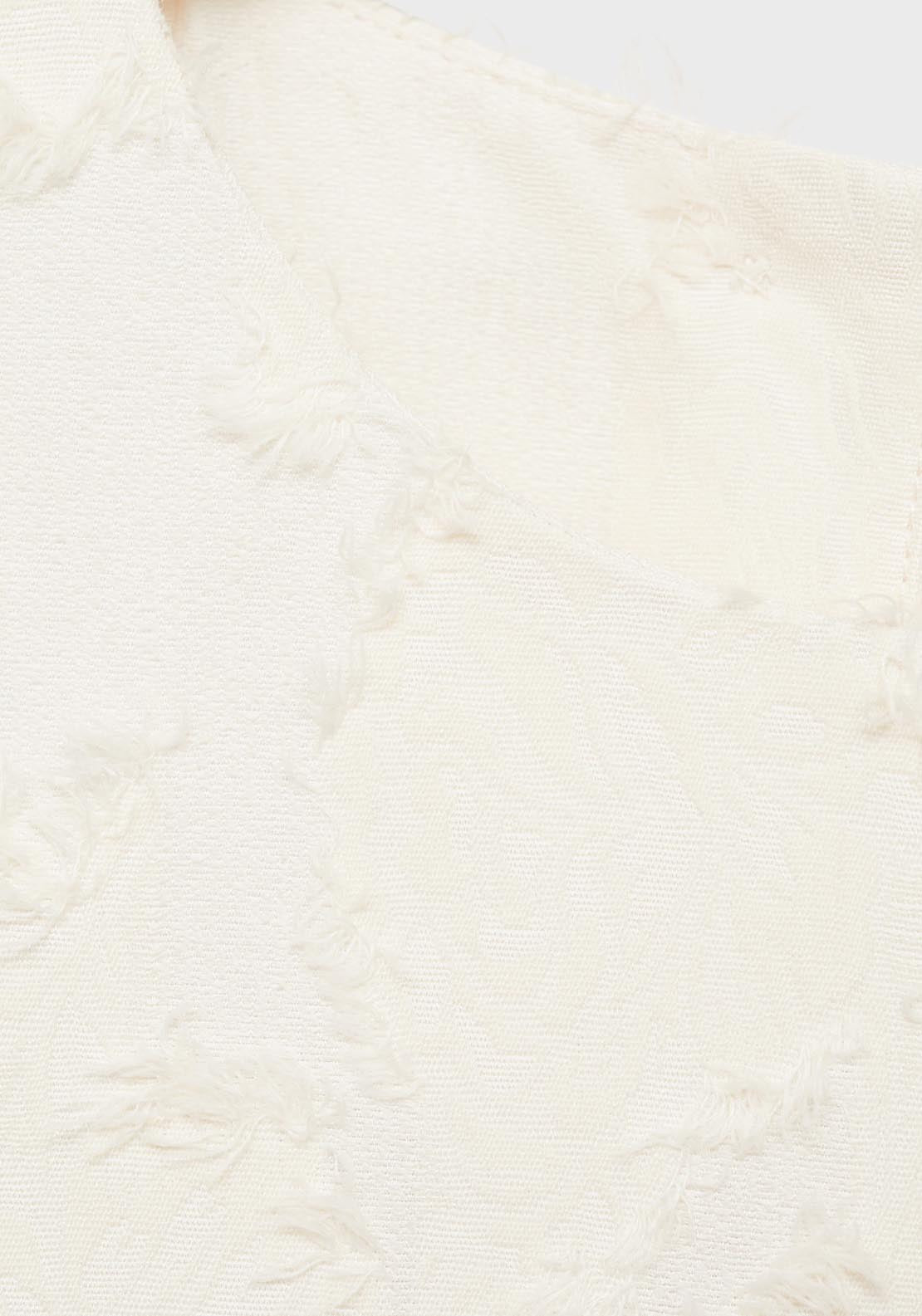 Mango Textured Crop Top - Beige 5 Shaws Department Stores