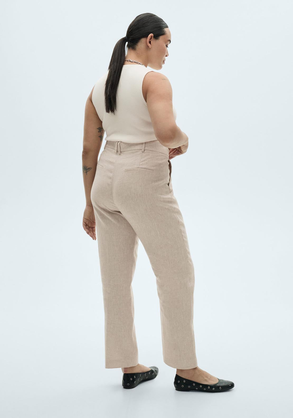 Mango Linen Suit Trousers - Light/pastel Gray 4 Shaws Department Stores