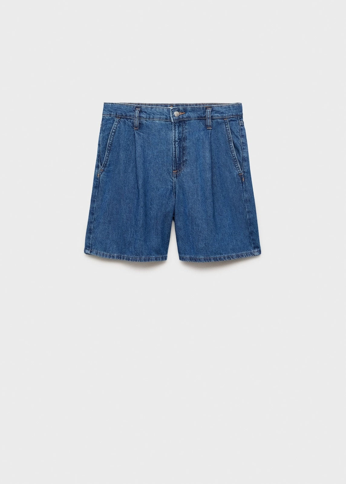 Mango Bermudas Marina - Open Blue 1 Shaws Department Stores