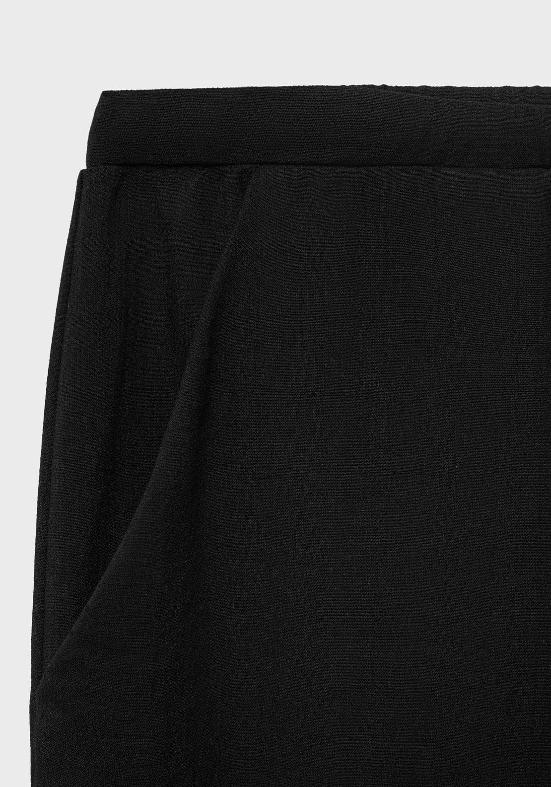 Mango Bow Straight Trousers - Black 5 Shaws Department Stores
