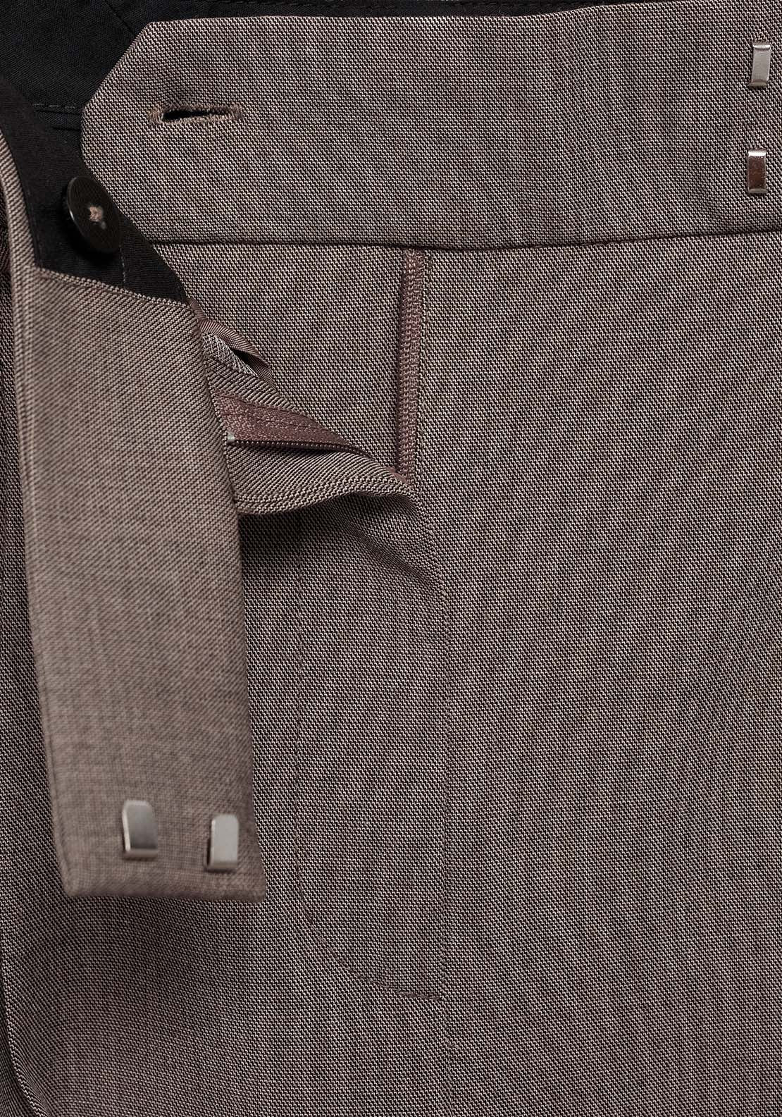 Mango Wide leg long suit pants - Brown 2 Shaws Department Stores