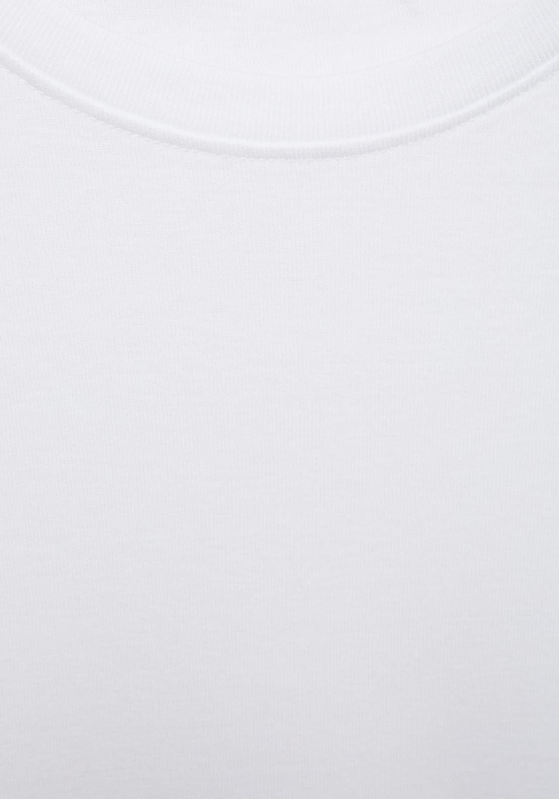 Mango Short Sleeve Fitted T-Shirt - White 5 Shaws Department Stores