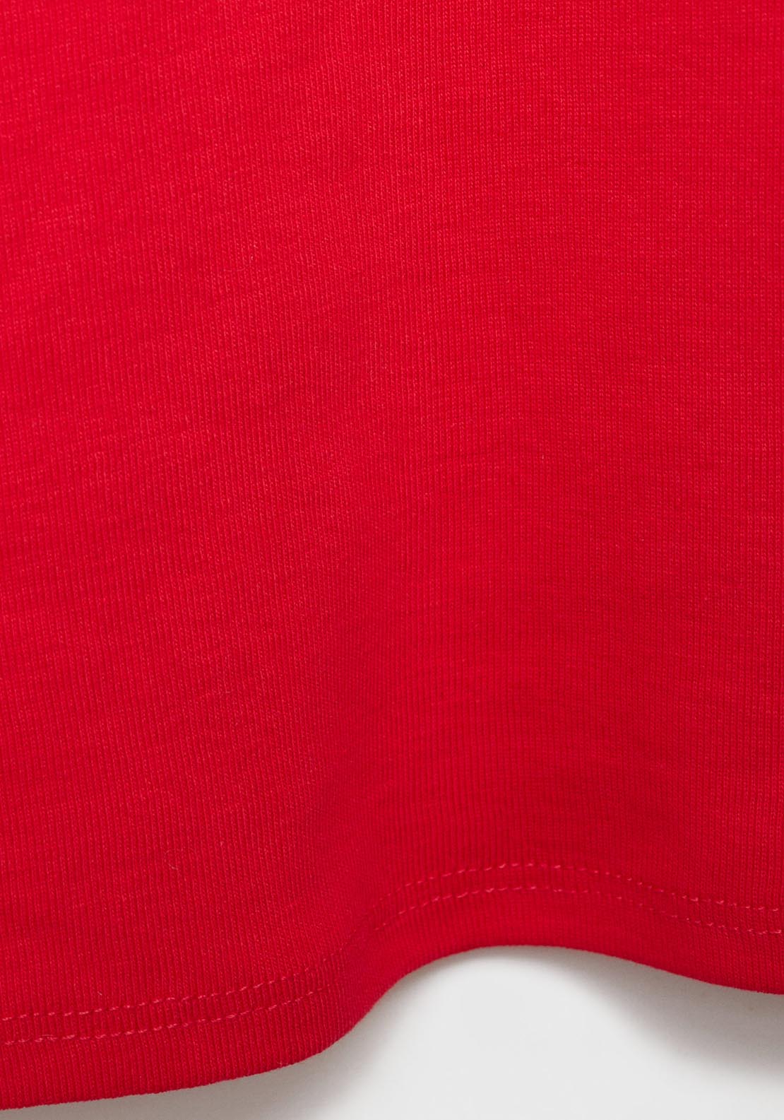Mango Short Sleeve Fitted T-Shirt - Red 7 Shaws Department Stores