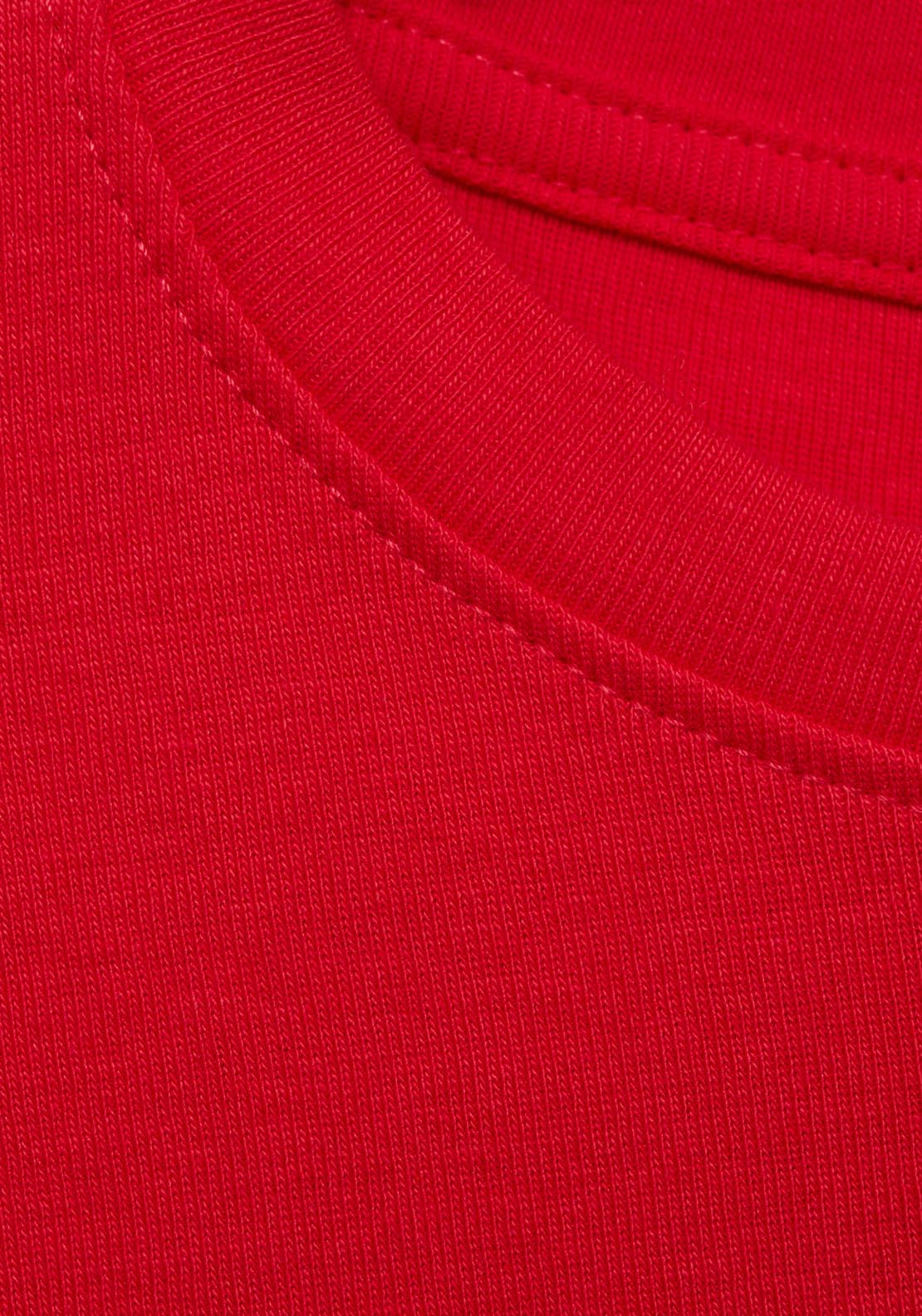 Mango Short Sleeve Fitted T-Shirt - Red 4 Shaws Department Stores