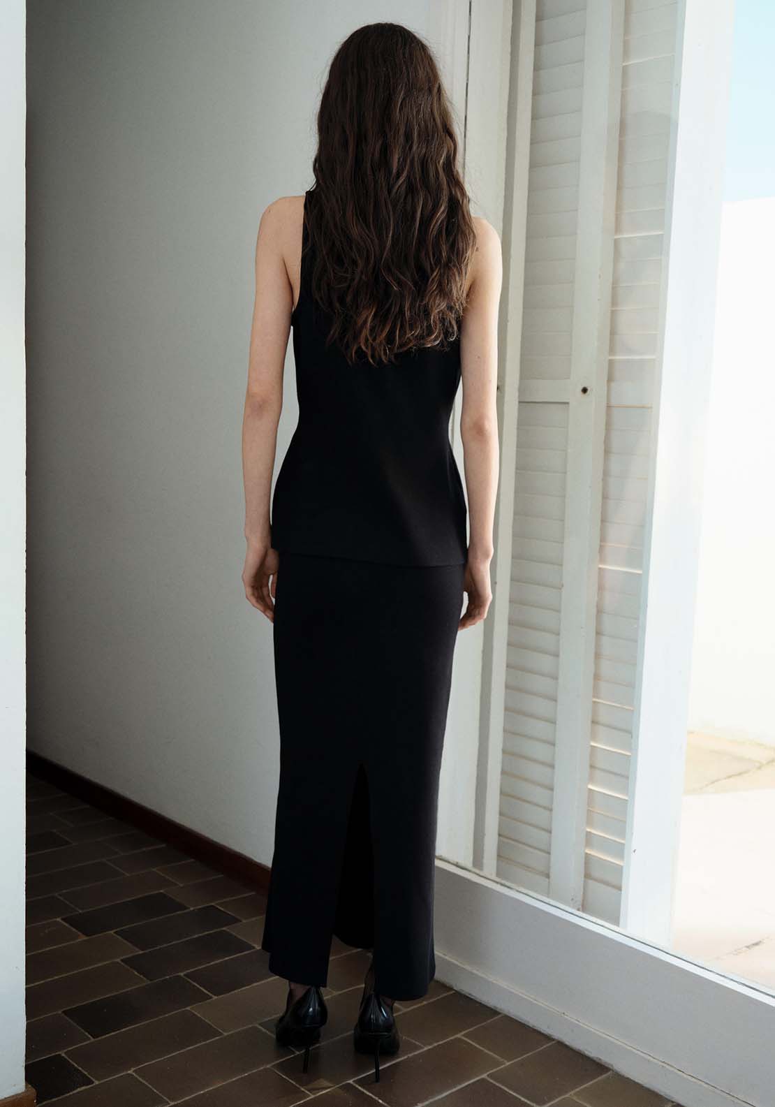 Mango Vest Lulu - Black 4 Shaws Department Stores