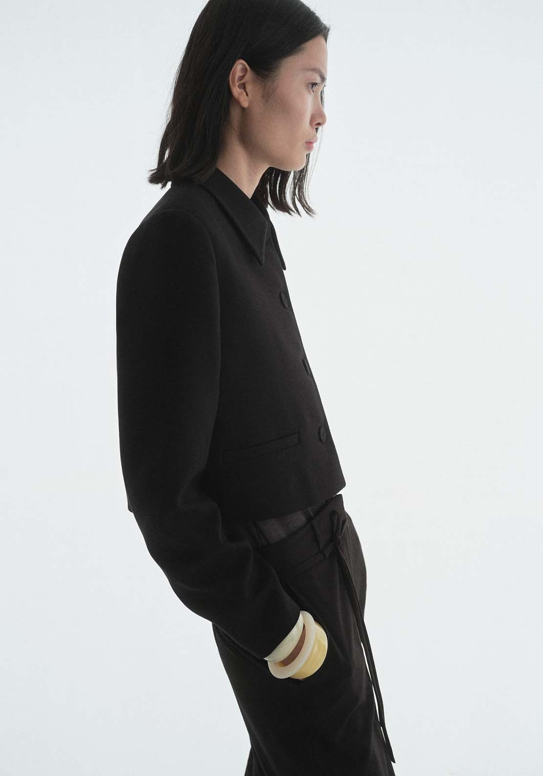 Mango Jacket Cagliari - Black 3 Shaws Department Stores