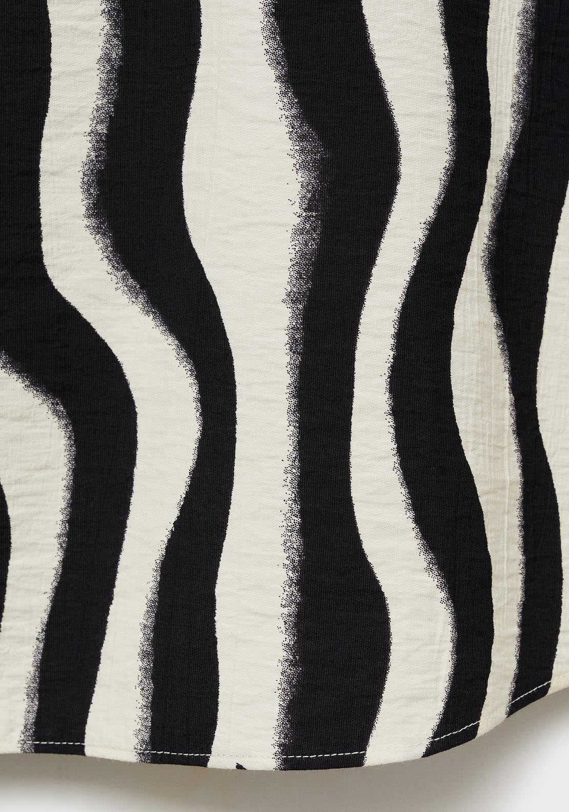 Mango Zebra-print strappy top - Light Beige 9 Shaws Department Stores
