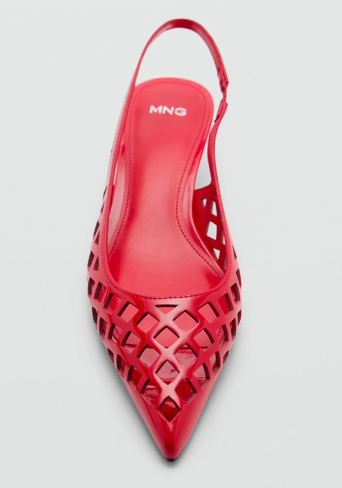 Mango Die-cut kitten shoes - Red 4 Shaws Department Stores