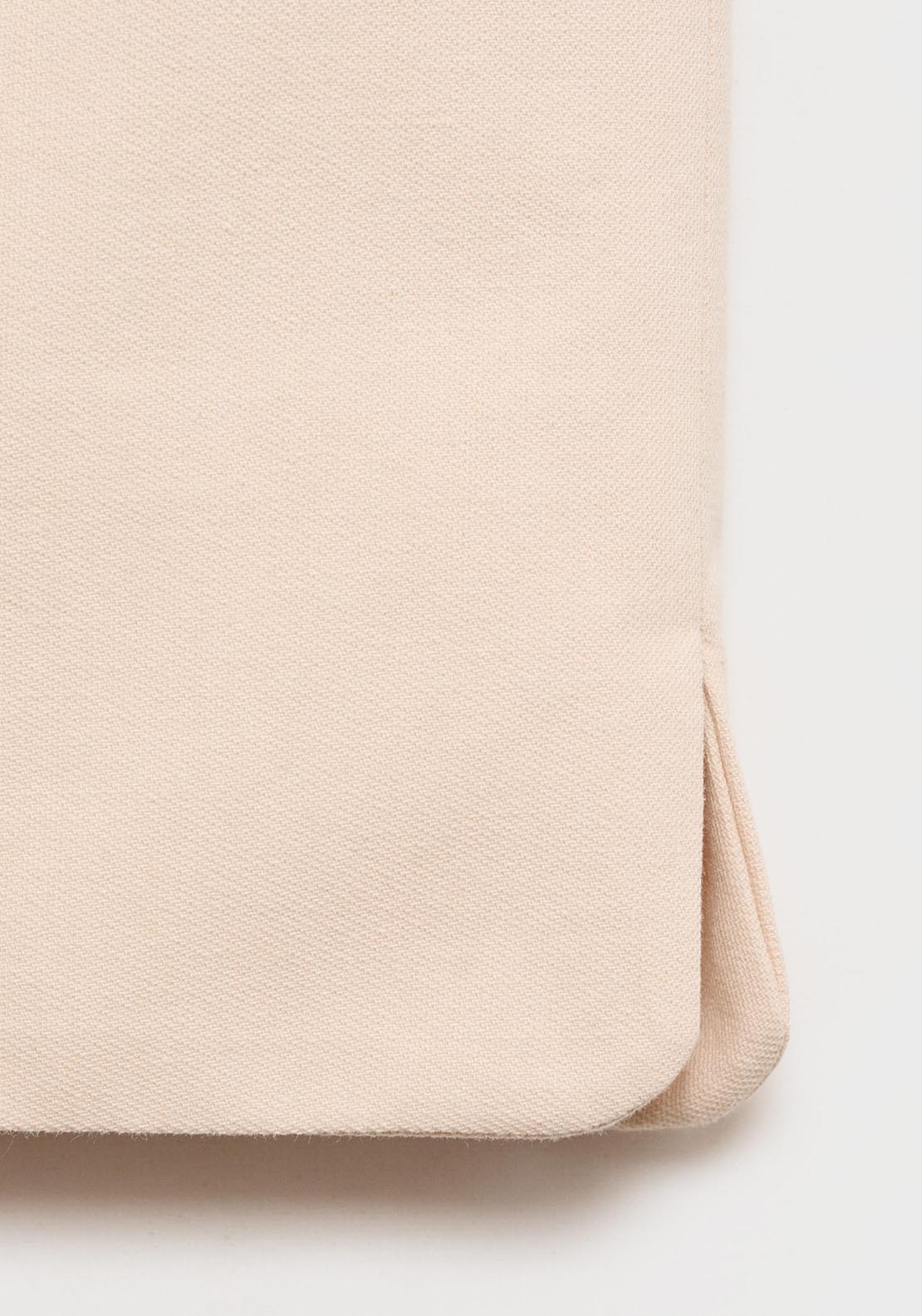 Mango Sleeveles Crop Top With Buttons - Light Beige 10 Shaws Department Stores