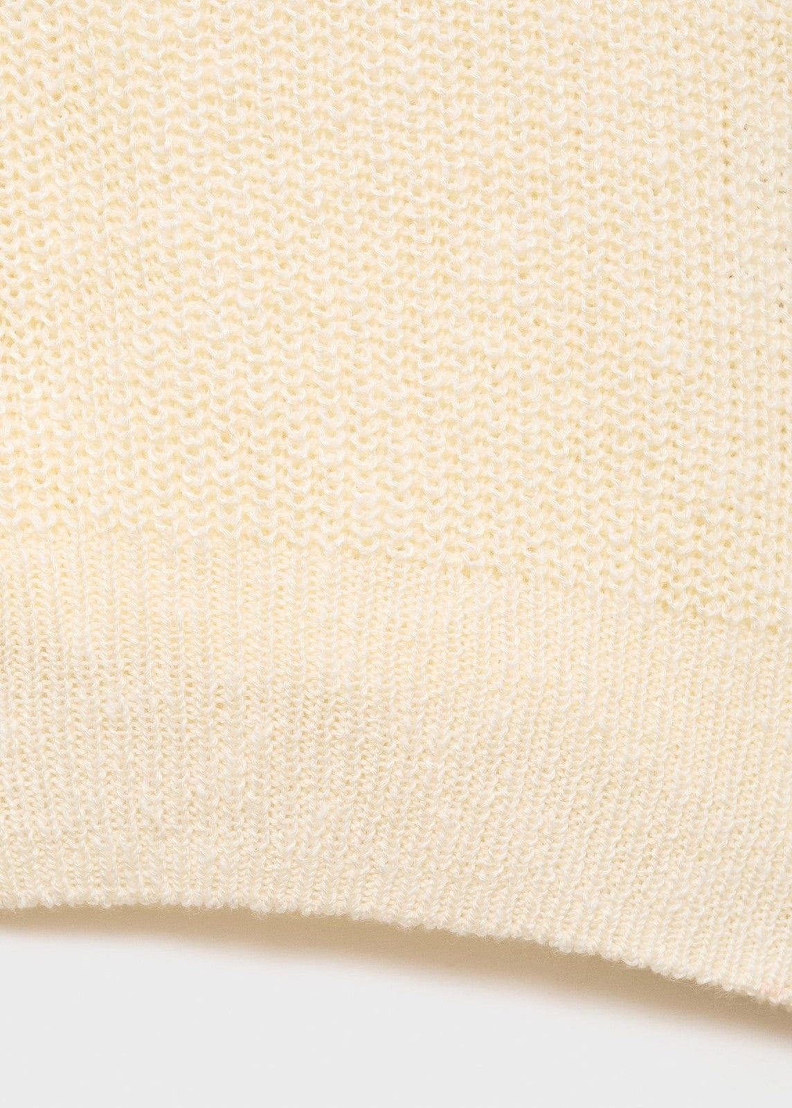 Mango Chunky knit vest with buttons - Light Beige 8 Shaws Department Stores