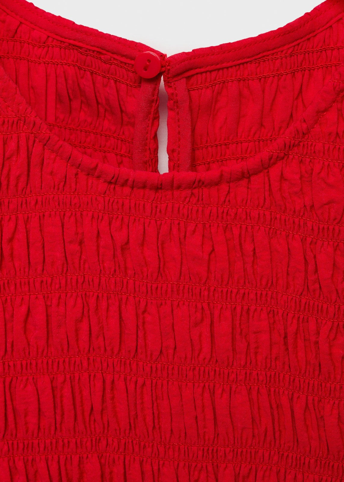 Mango Flared dress with gathered body - Red 7 Shaws Department Stores