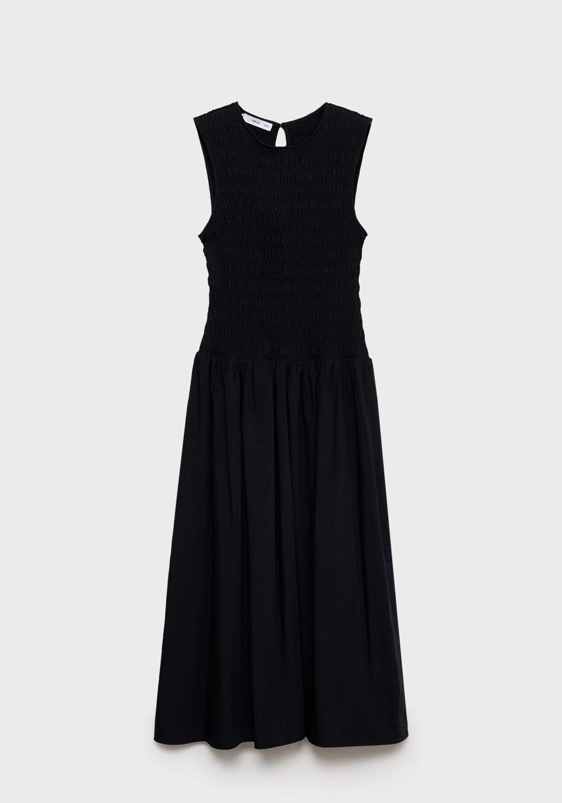 Mango Flared dress with gathered body - Red 14 Shaws Department Stores