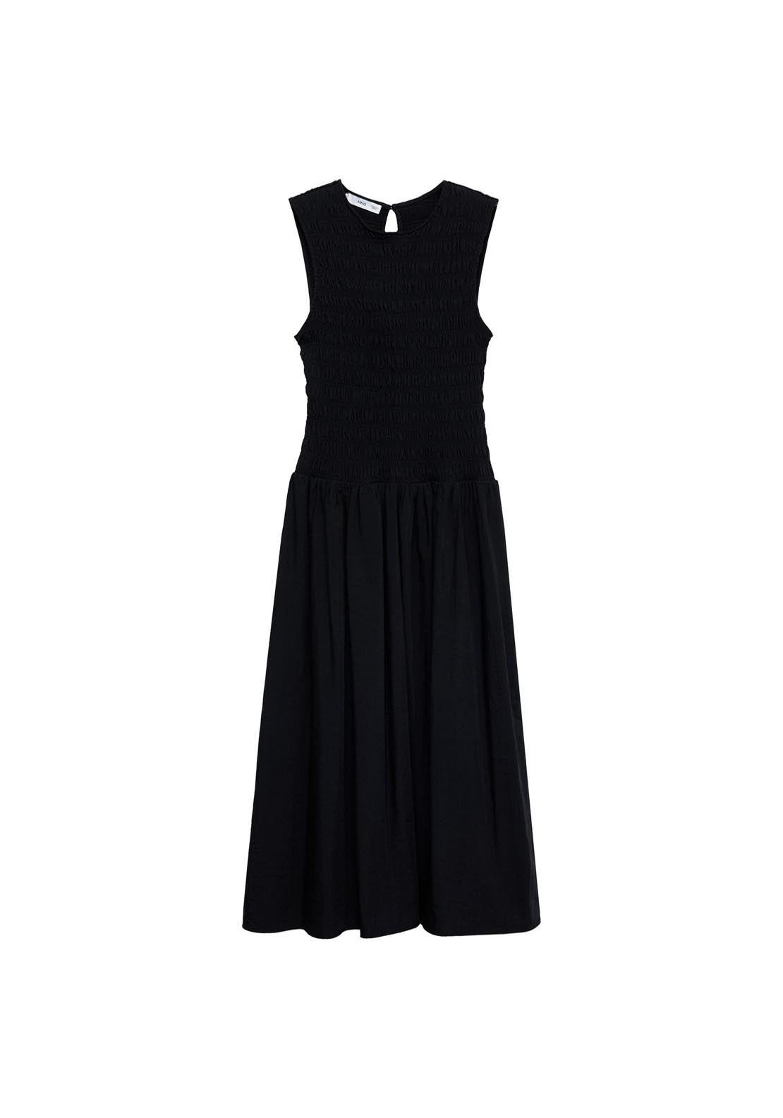 Mango Flared dress with gathered body - Red 15 Shaws Department Stores