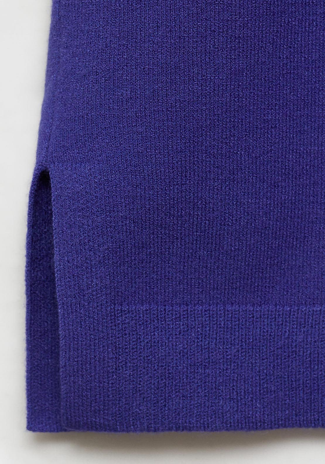 Mango Short Sleeve Fine Knitted Sweater - Medium Blue 7 Shaws Department Stores