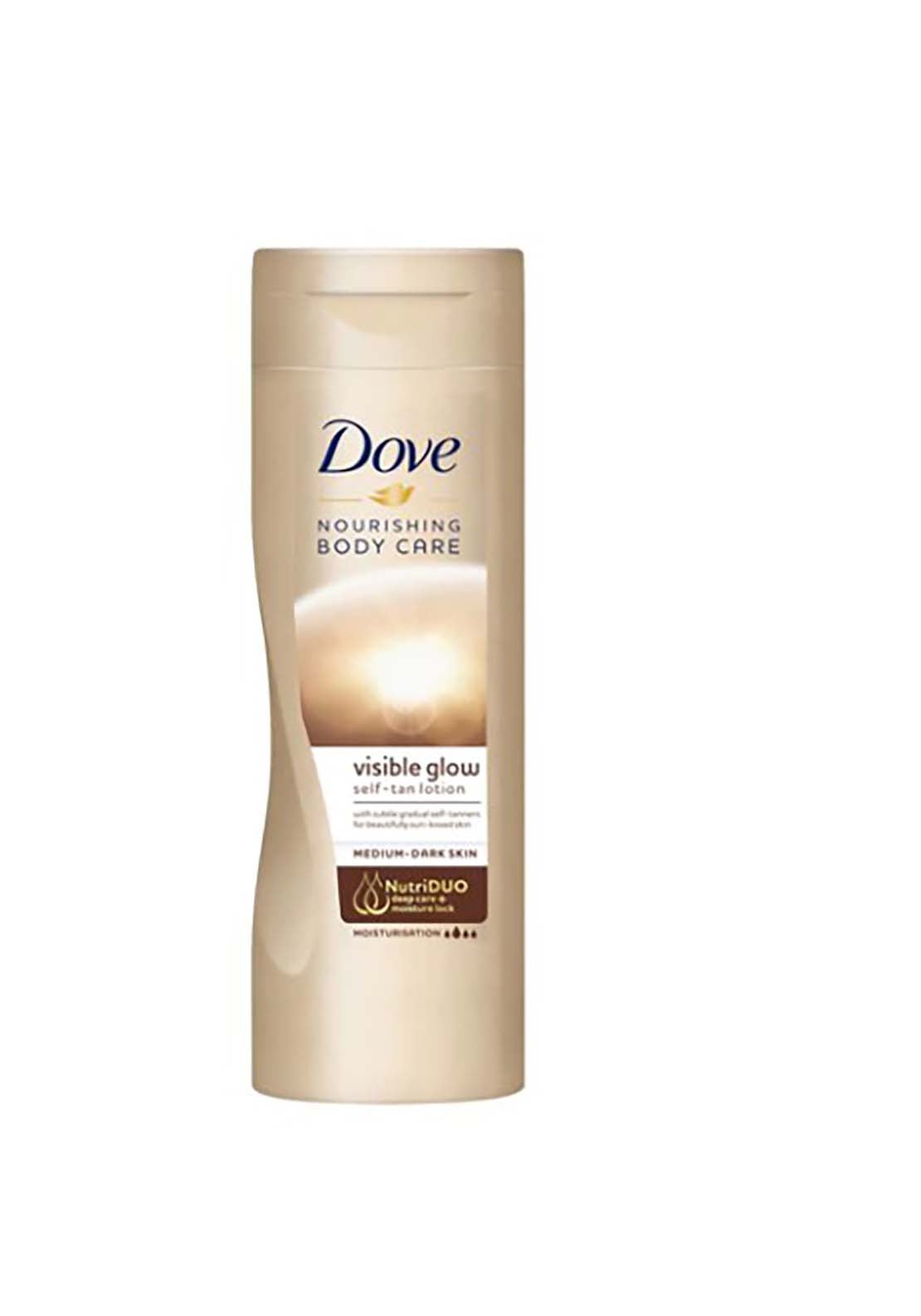 Dove Visible Glow Lotion 400ml - Dark 1 Shaws Department Stores