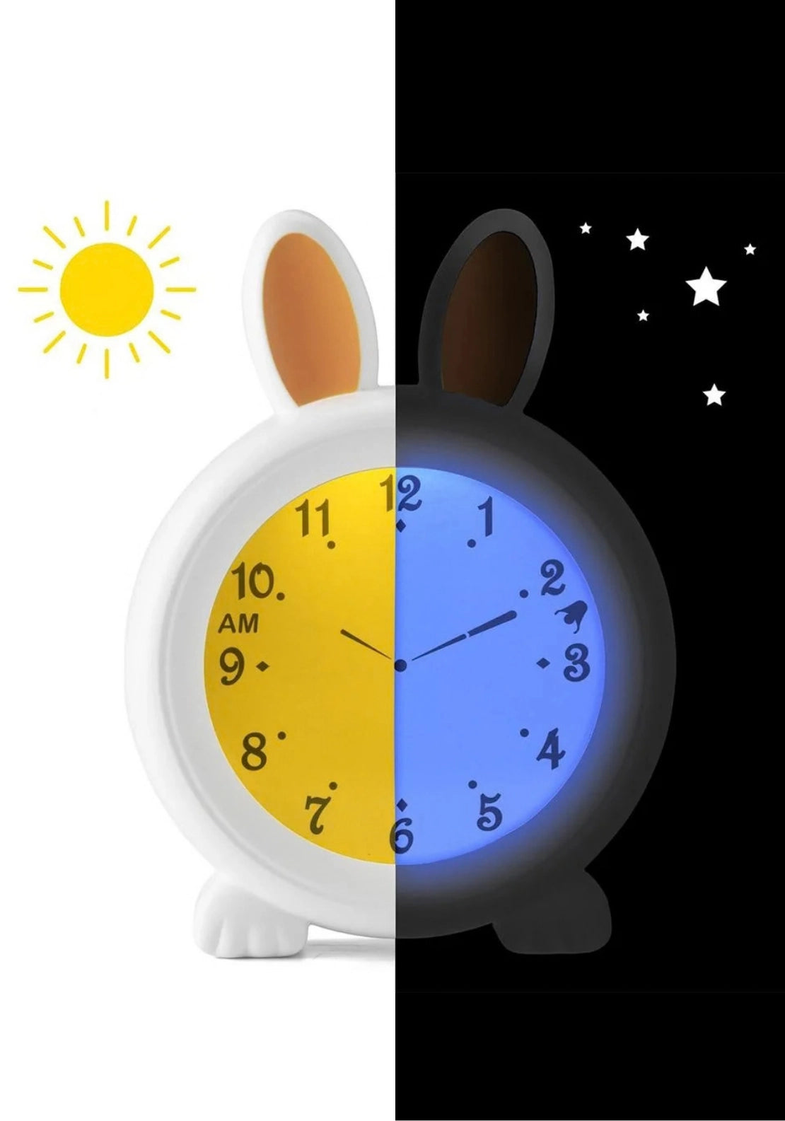 BC-100 BUNNY Sleep Trainer - Night Light &amp; Alarm