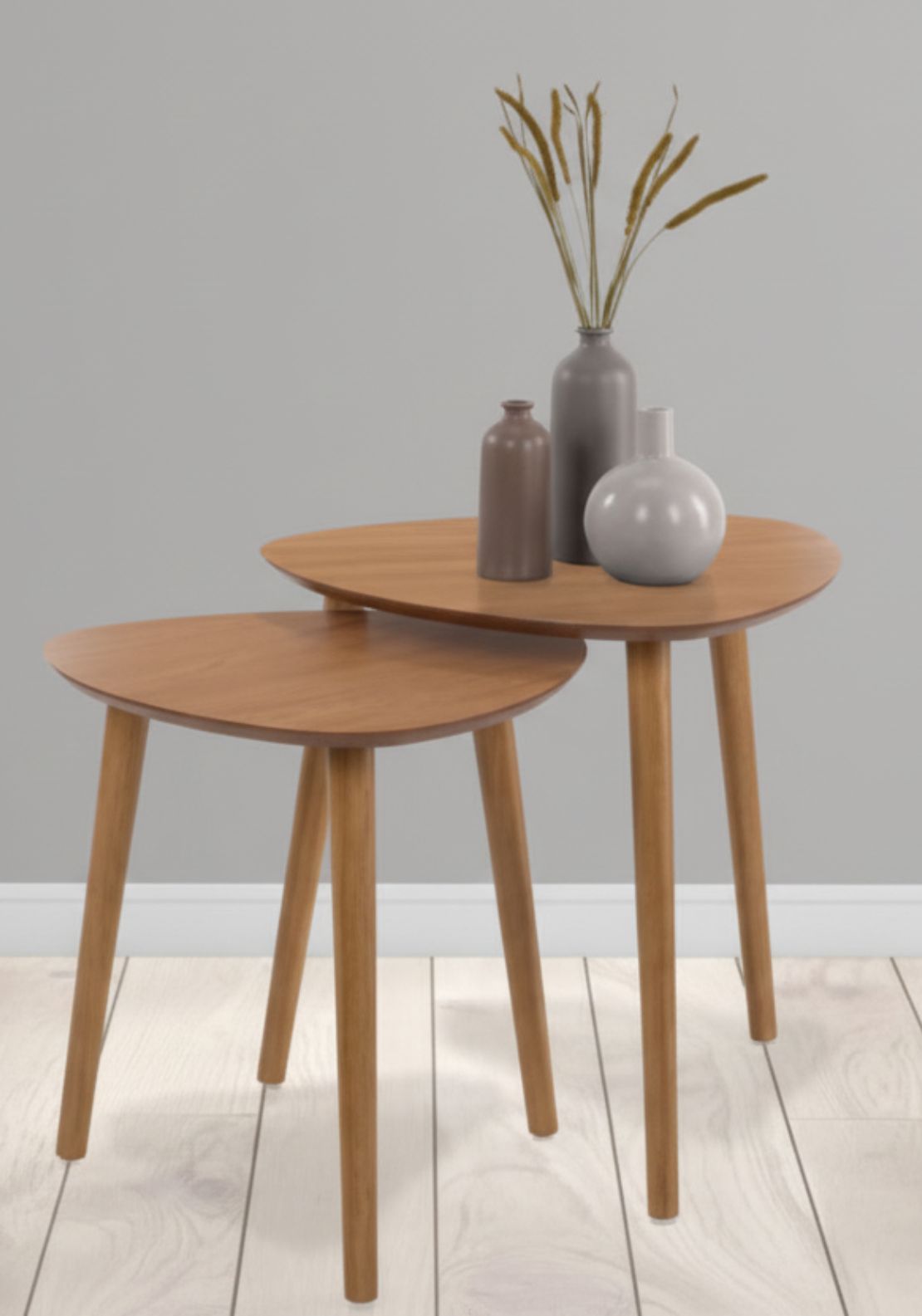 The Home Collection 2 Piece Nesting Table Set - Beige 2 Shaws Department Stores